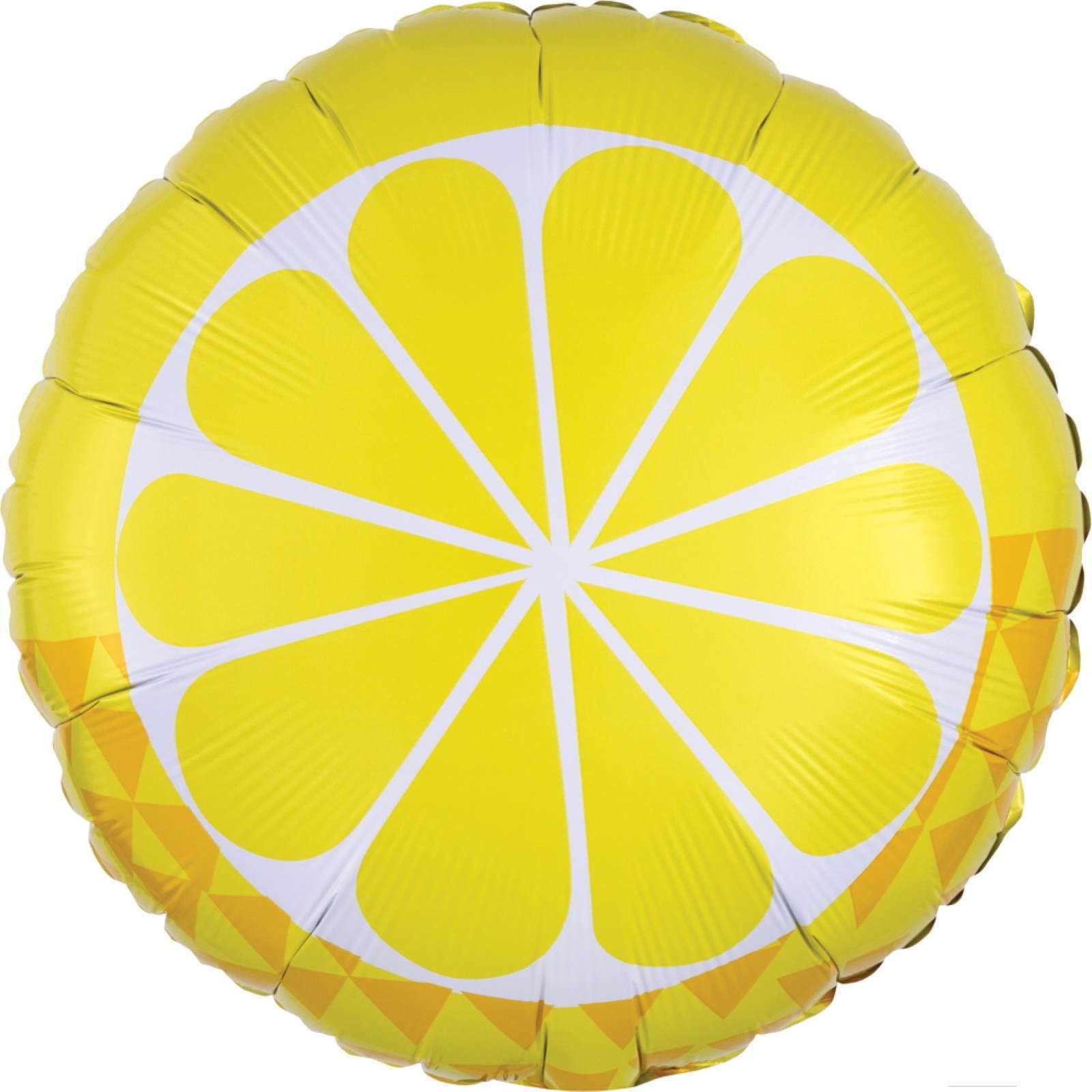 Tropical Lemon Round Helium Foil Balloon