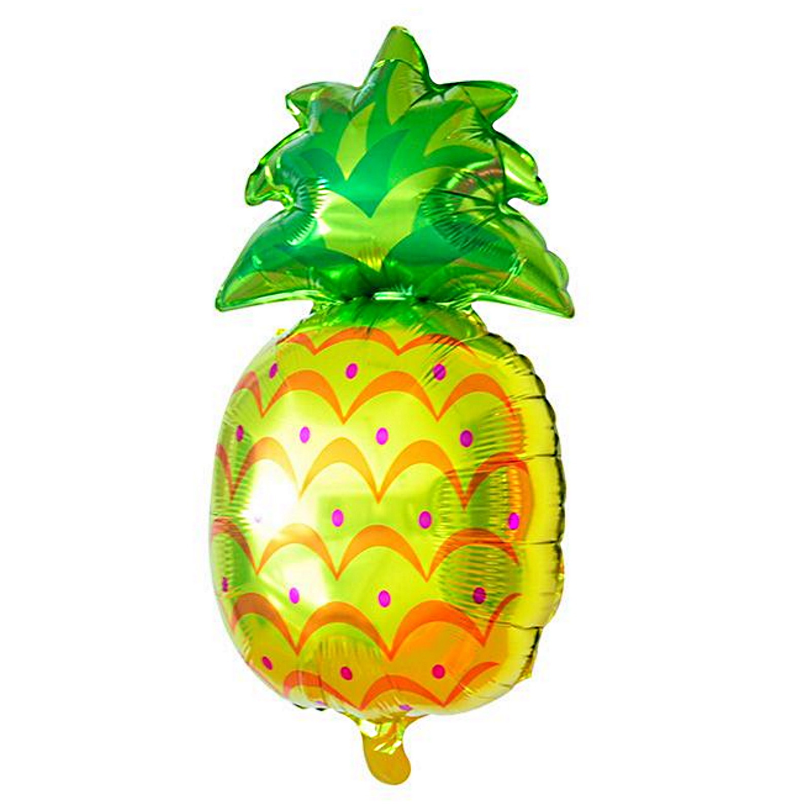 Tropical Pineapple Shaped Helium Foil Balloon