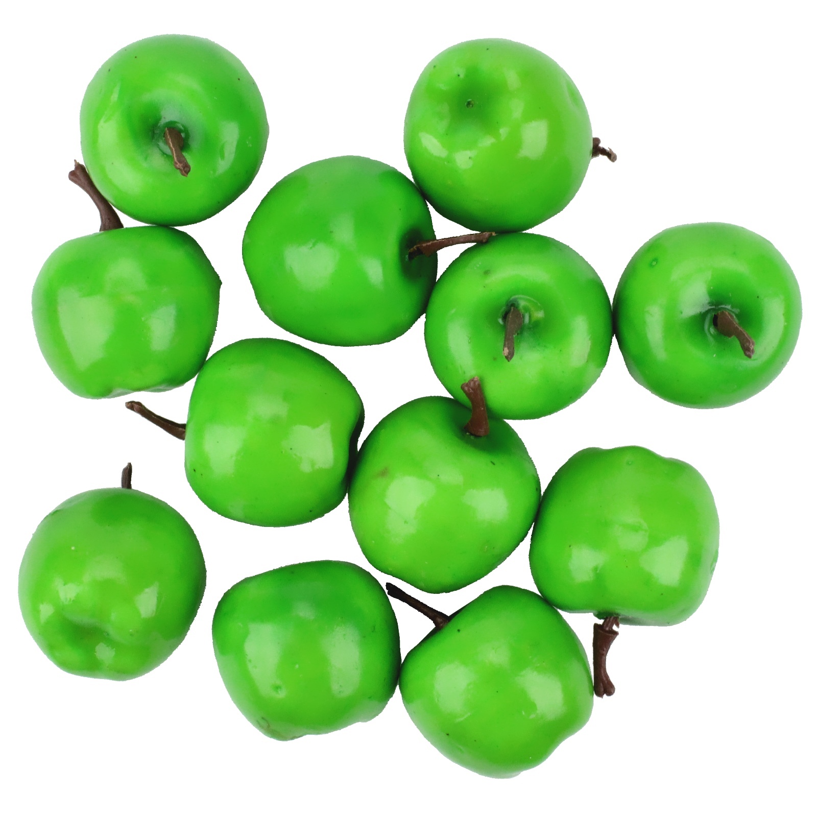 Mini Artificial Green Apples (Pack of 12)