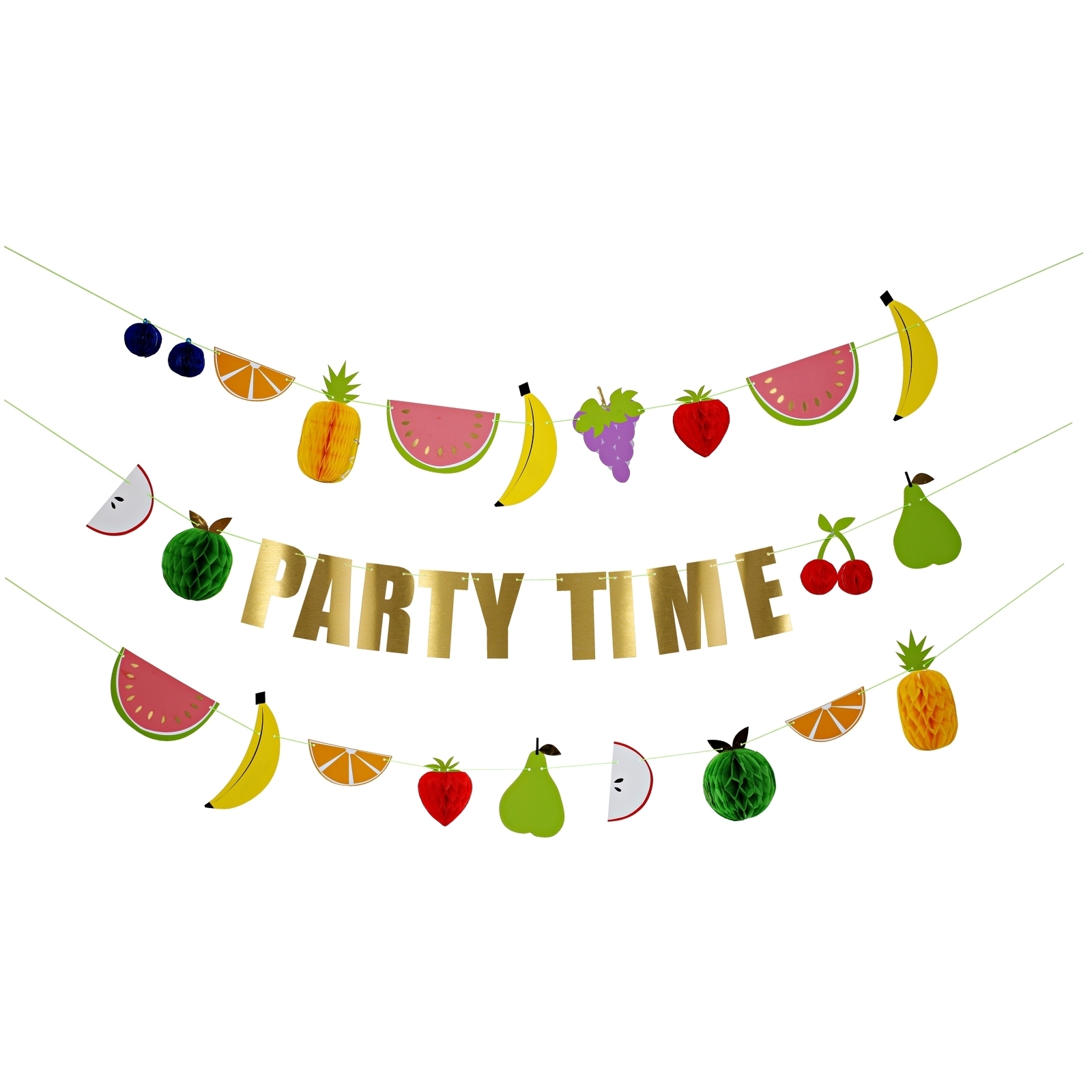 Meri Meri Fruit Honeycomb Garland Banner