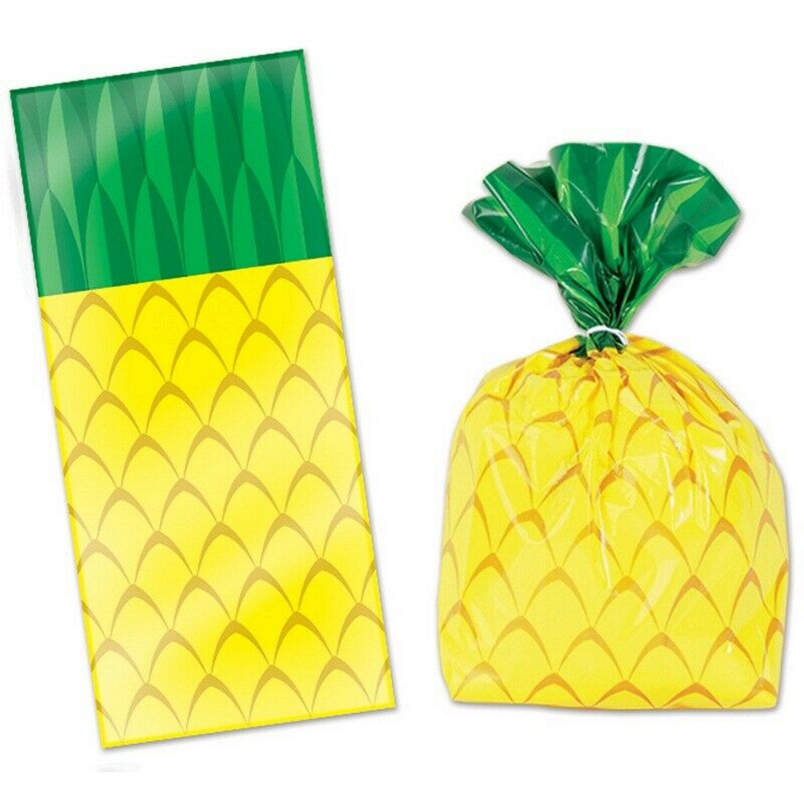 Pineapple Cellophane Treat Bags (Pack of 25)