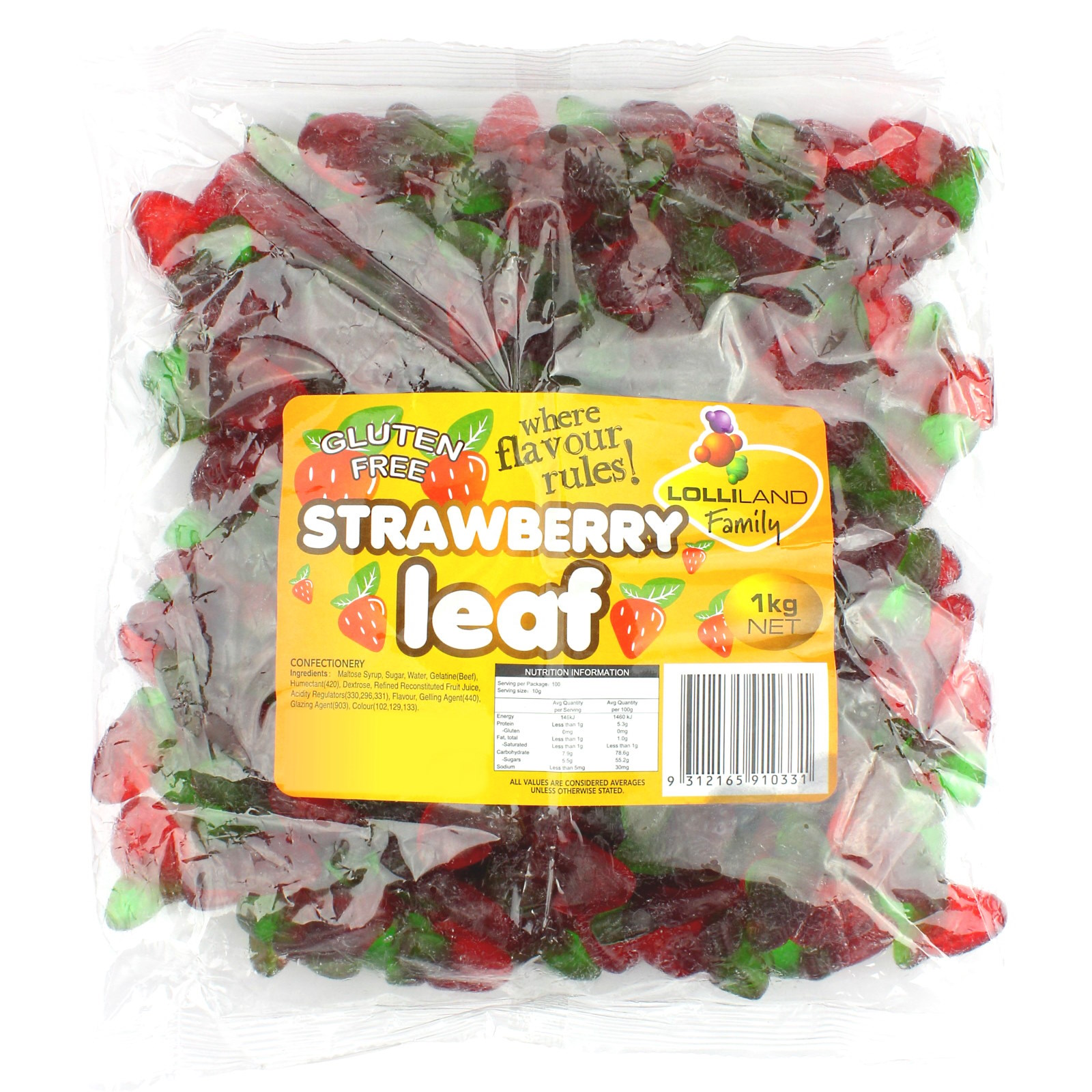 Strawberry Leaf Lollies (1kg)