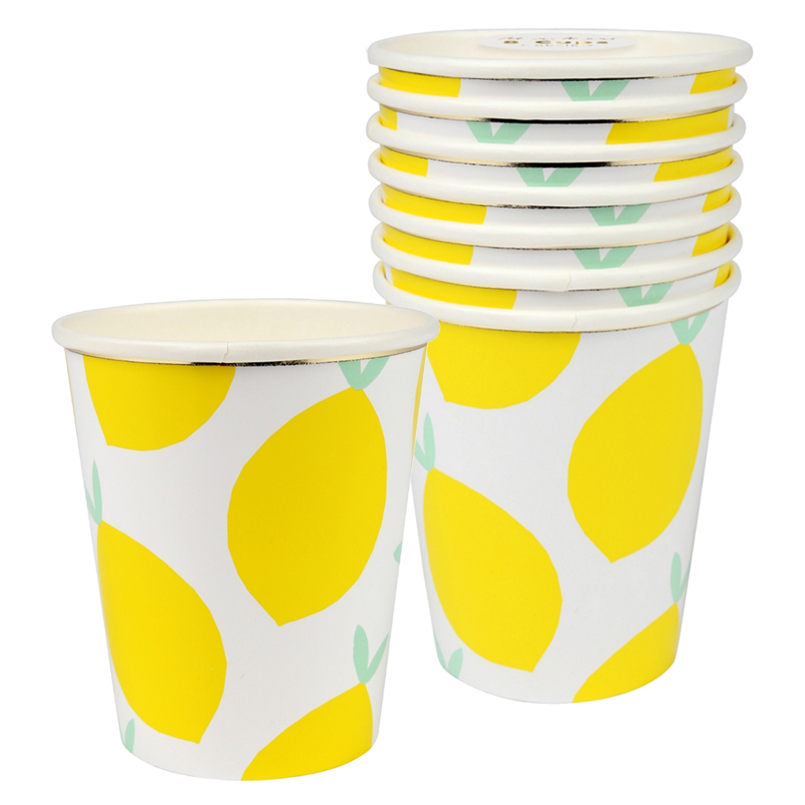 Meri Meri Lemon Paper Cups (Pack of 8) Discount Party Supplies