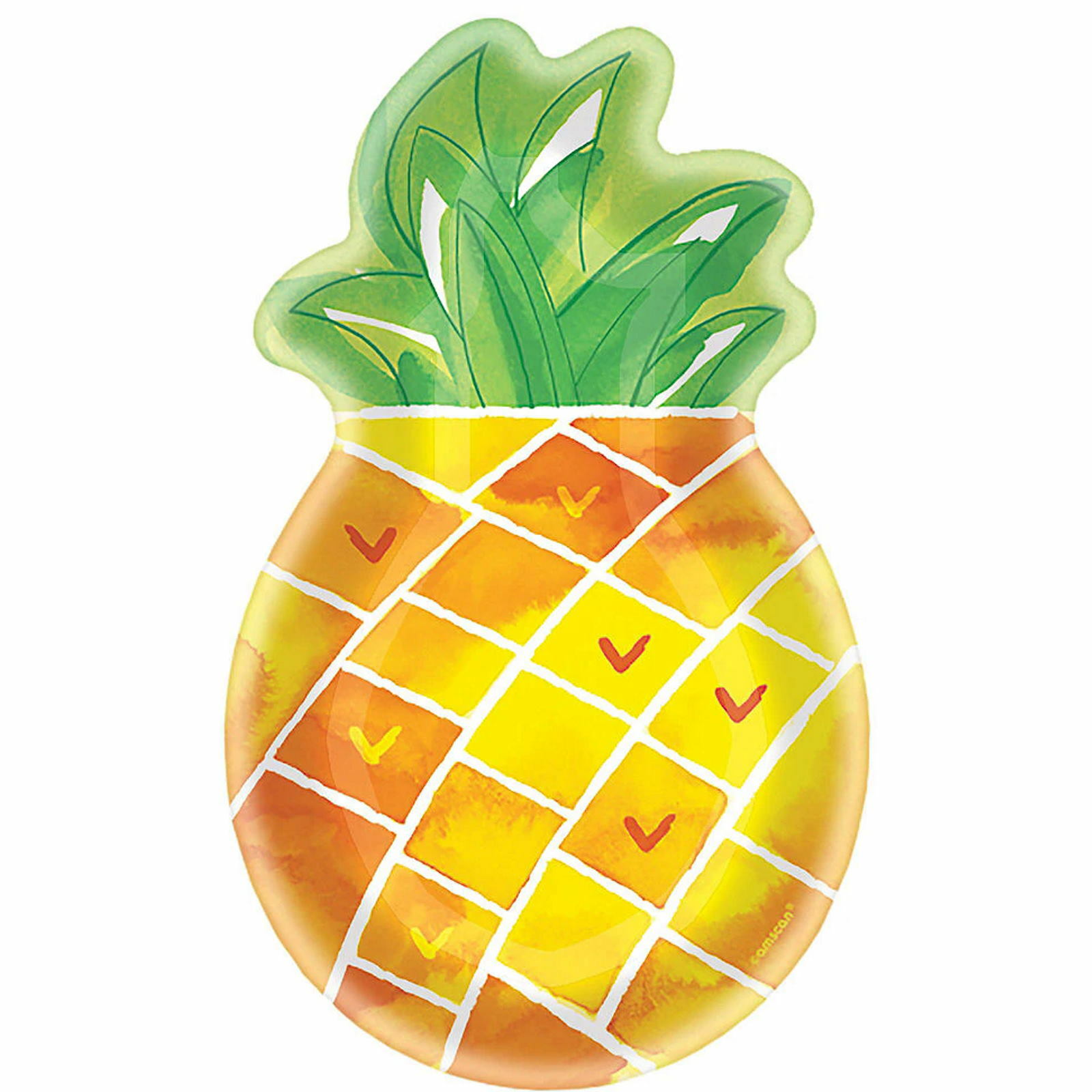 Pineapple Shaped Plates (Pack of 8)
