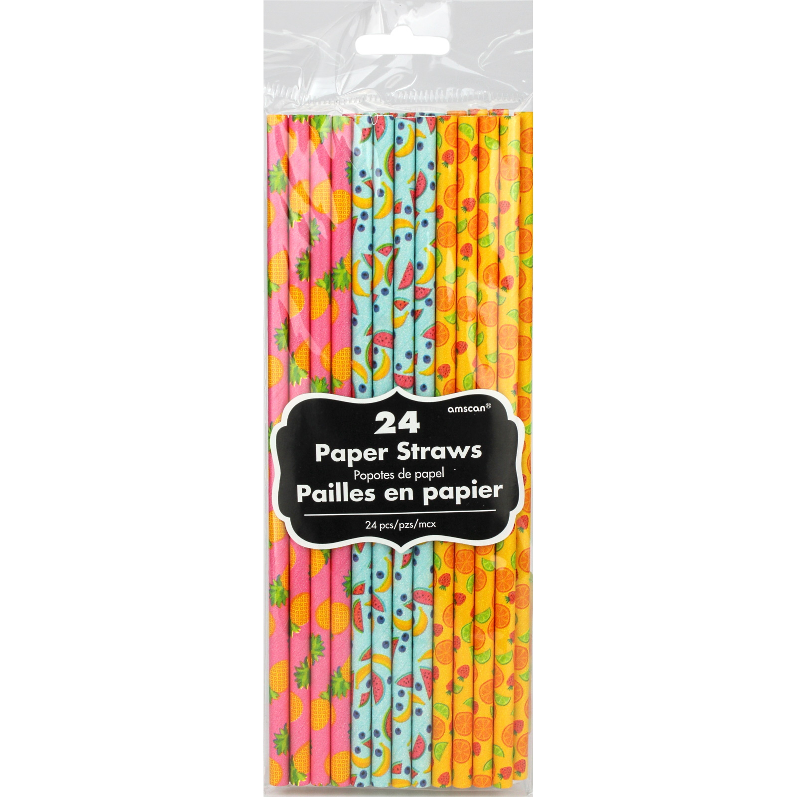 Hello Summer Paper Straws (Pack of 24)