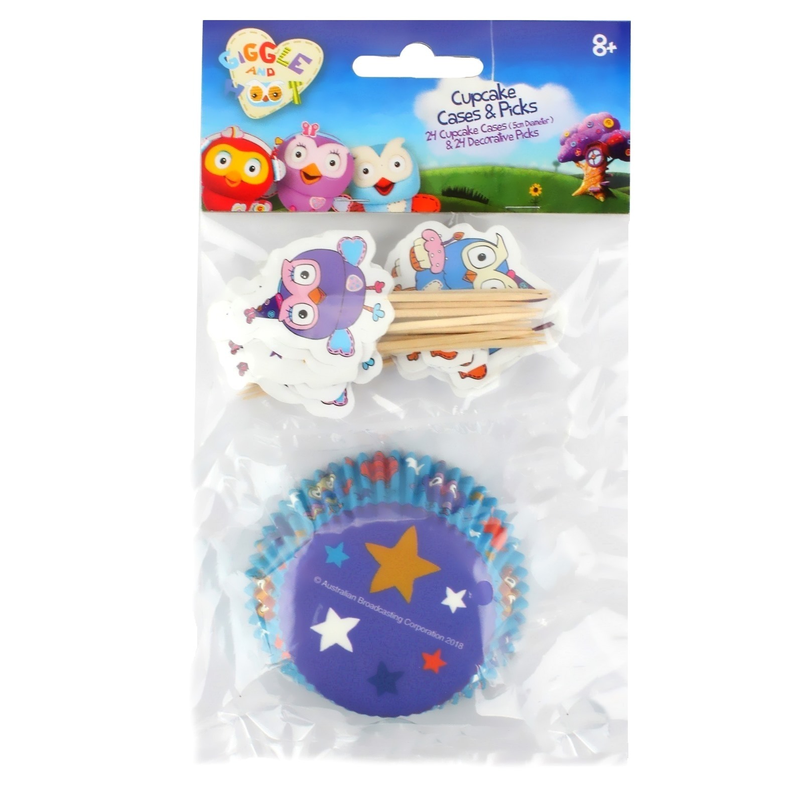 Giggle and Hoot Cupcake Decorating Kit (Set of 24)