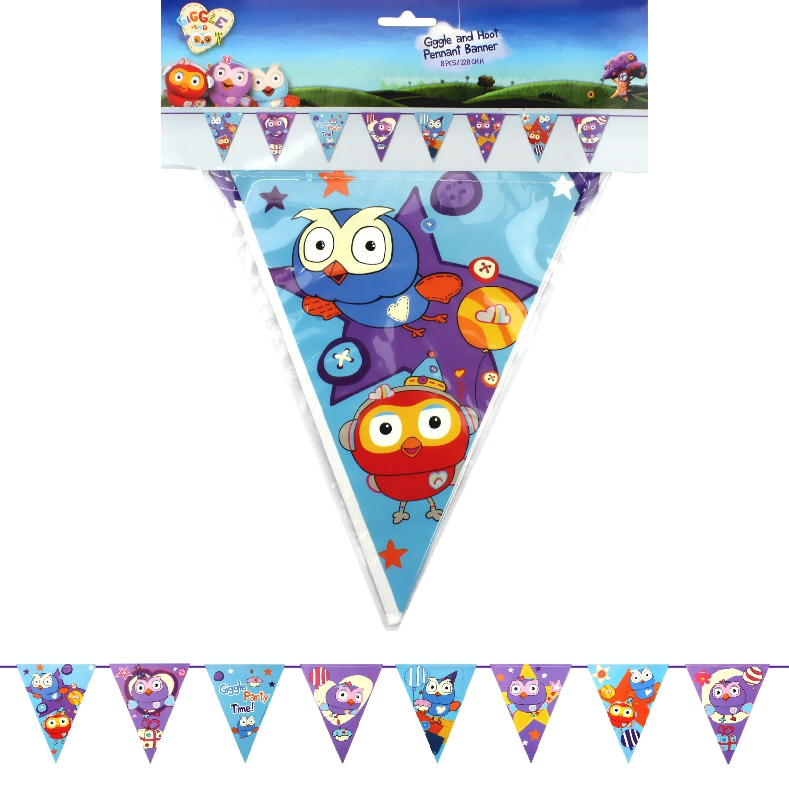 Giggle and Hoot Pennant Banner