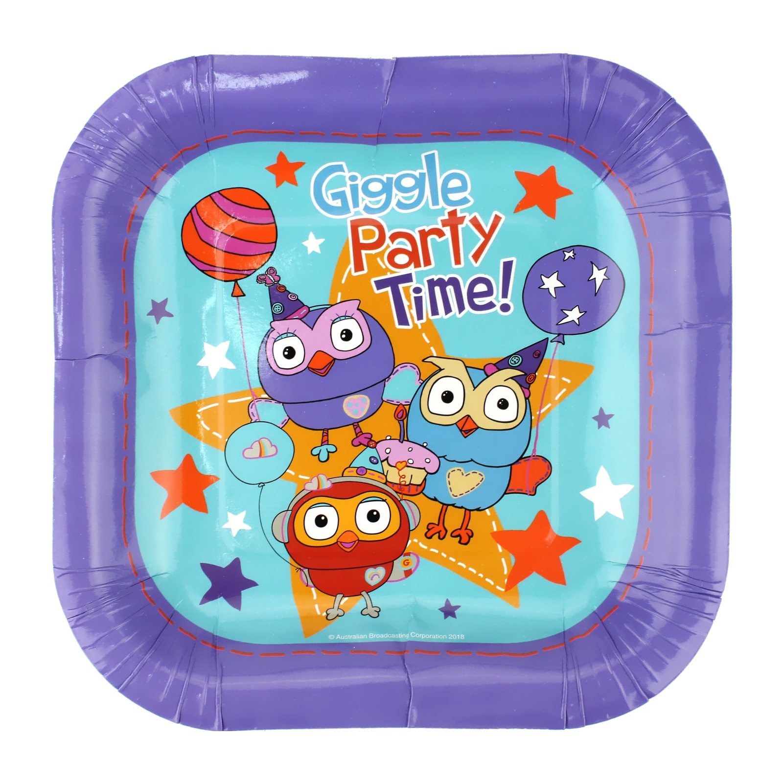 Giggle and Hoot Small Paper Plates (Pack of 8)
