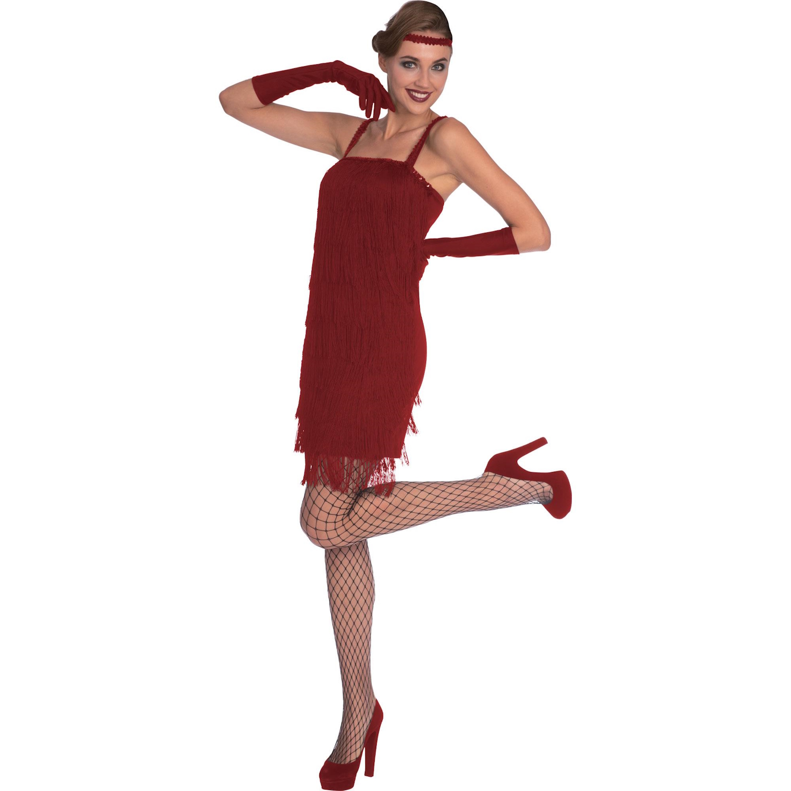 Red Flapper Adult Costume 14-16