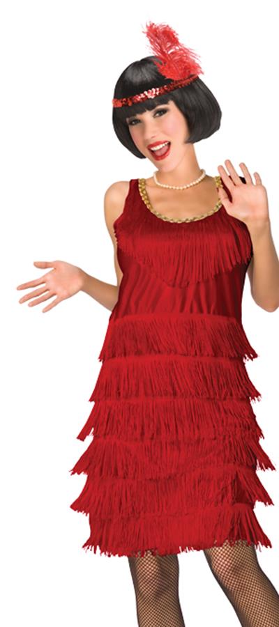 Flapper Red Adult Costume Large