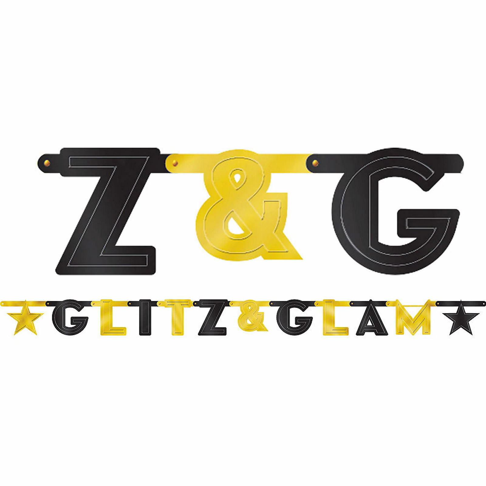 Glitz & Glam Letter Pennant Banner