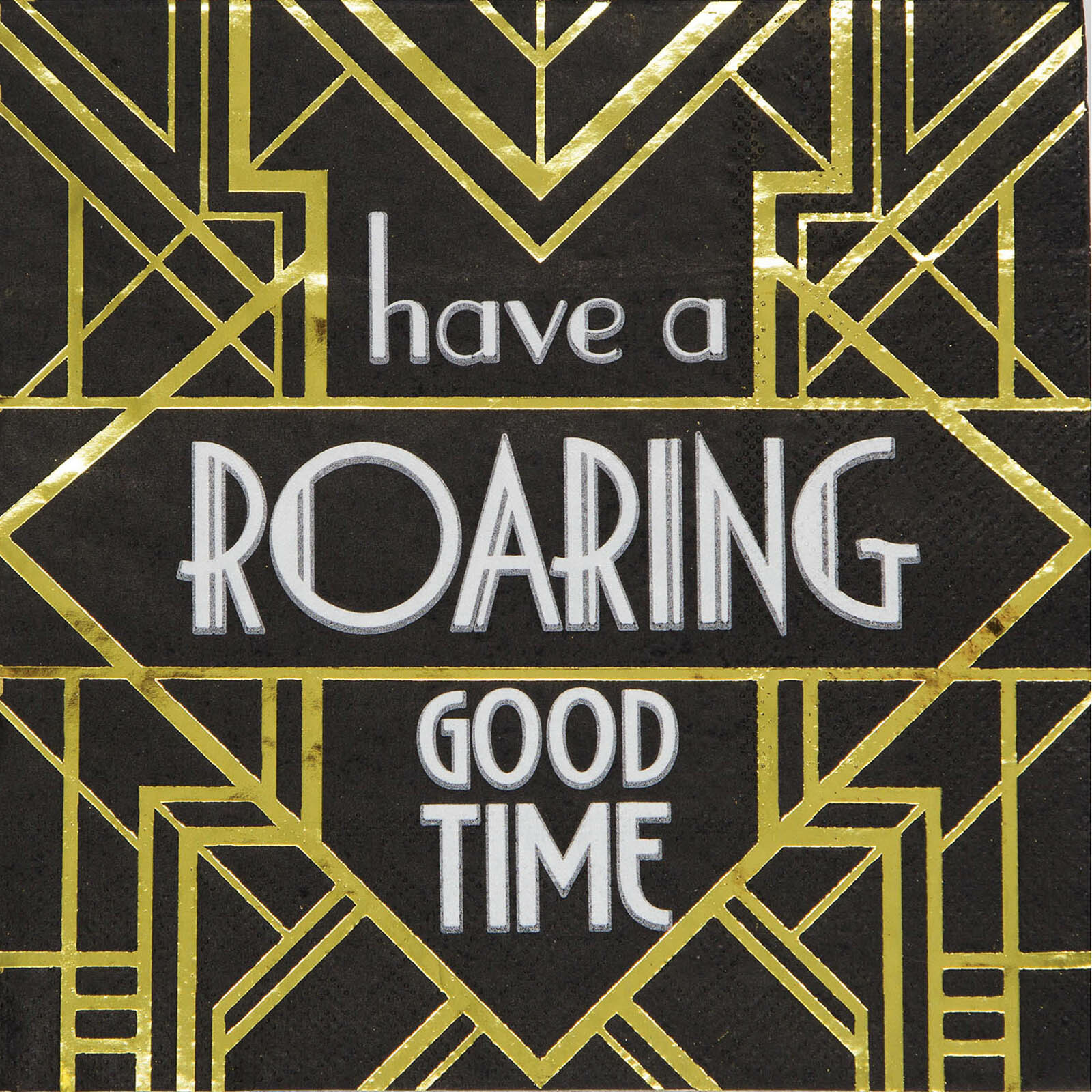 Roaring Good Time Large Napkins / Serviettes (Pack of 16)