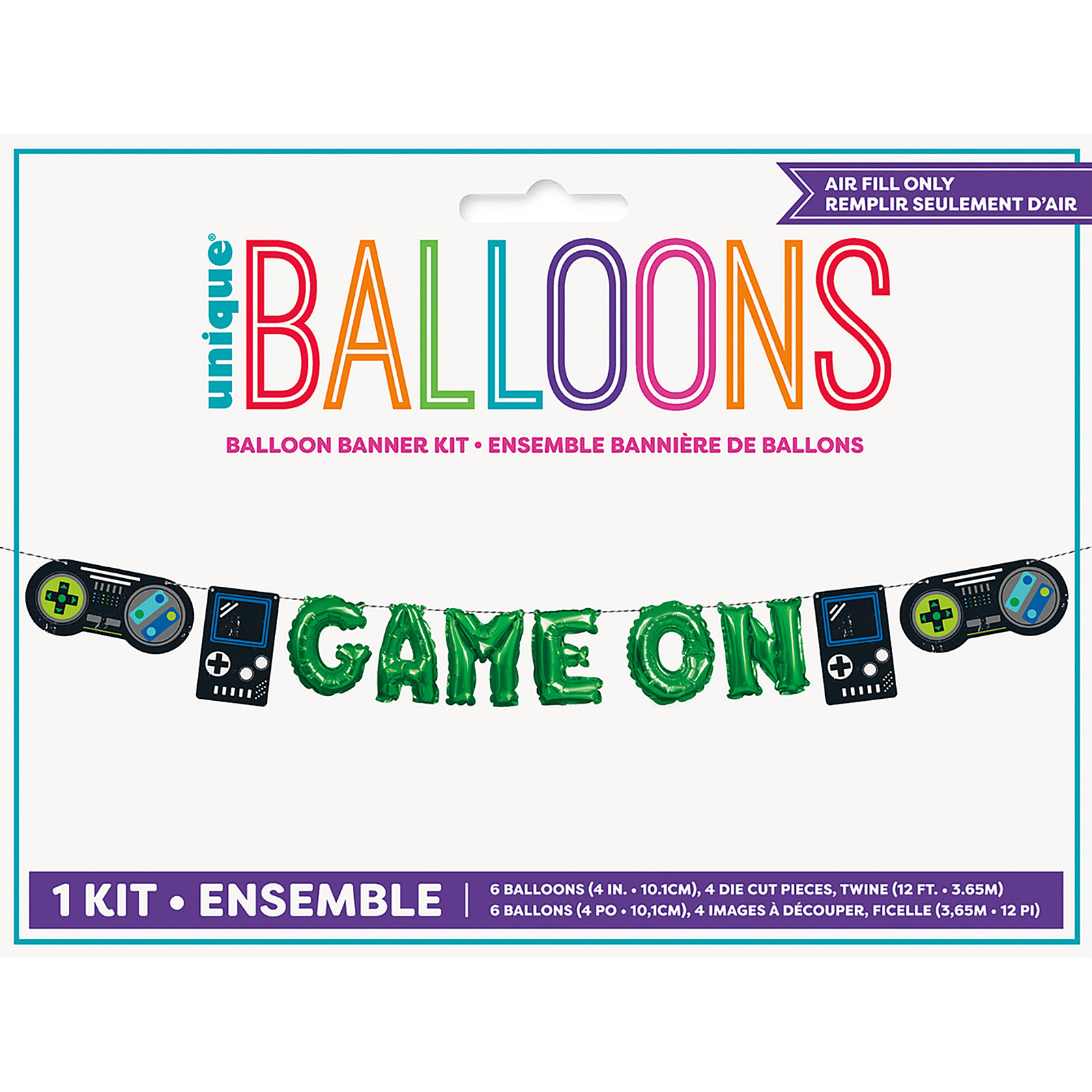 Game On Balloon Garland Banner Kit | Gaming Party Party Supplies | Boys ...