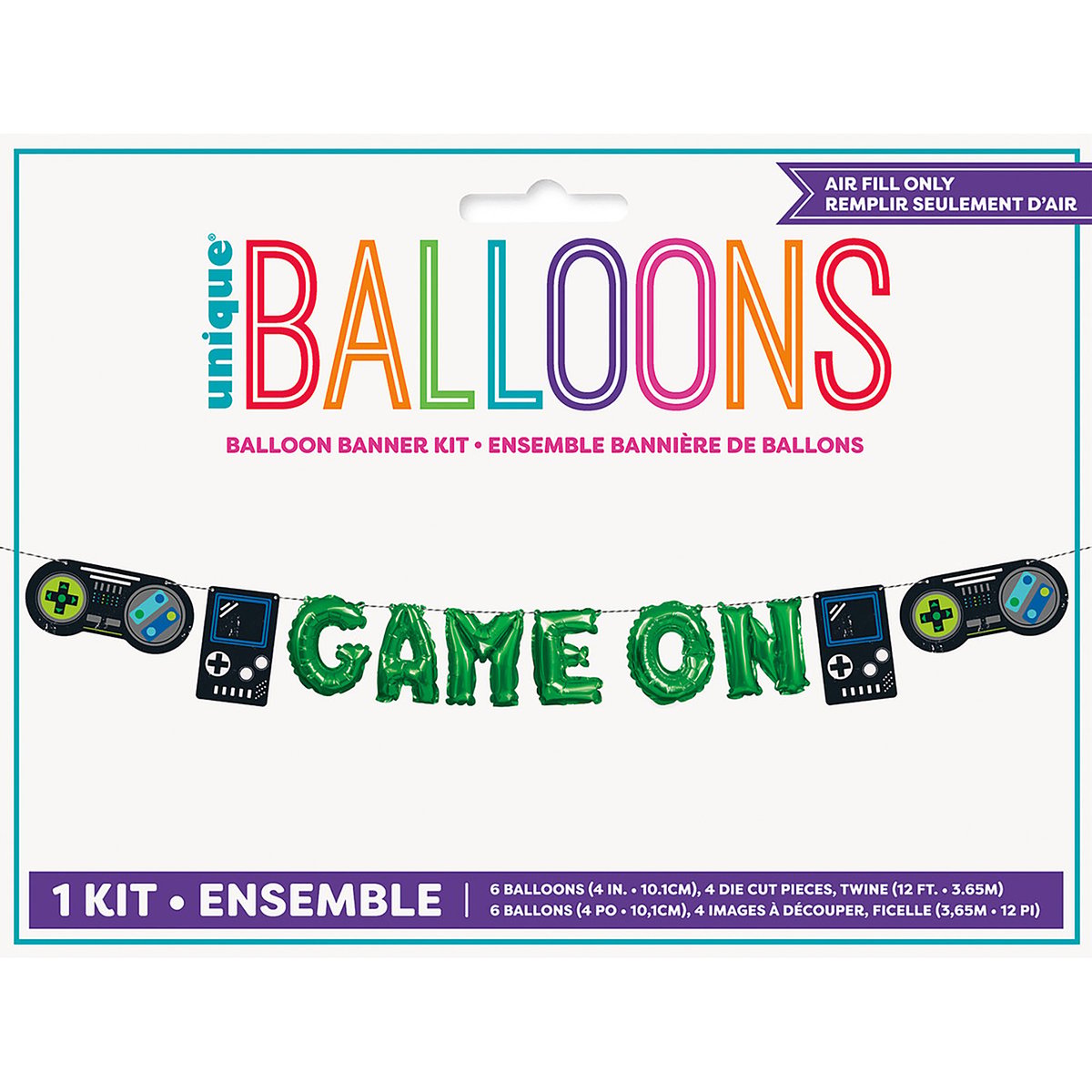 Game On Balloon Garland Banner Kit | Gaming Party Party Supplies | Boys ...