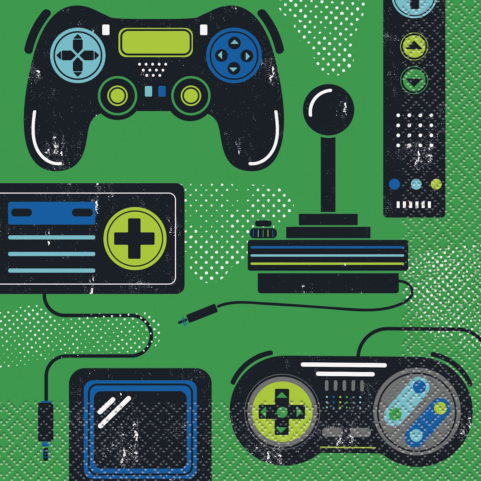Gamer Birthday Large Paper Napkins / Serviettes (Pack of 16)