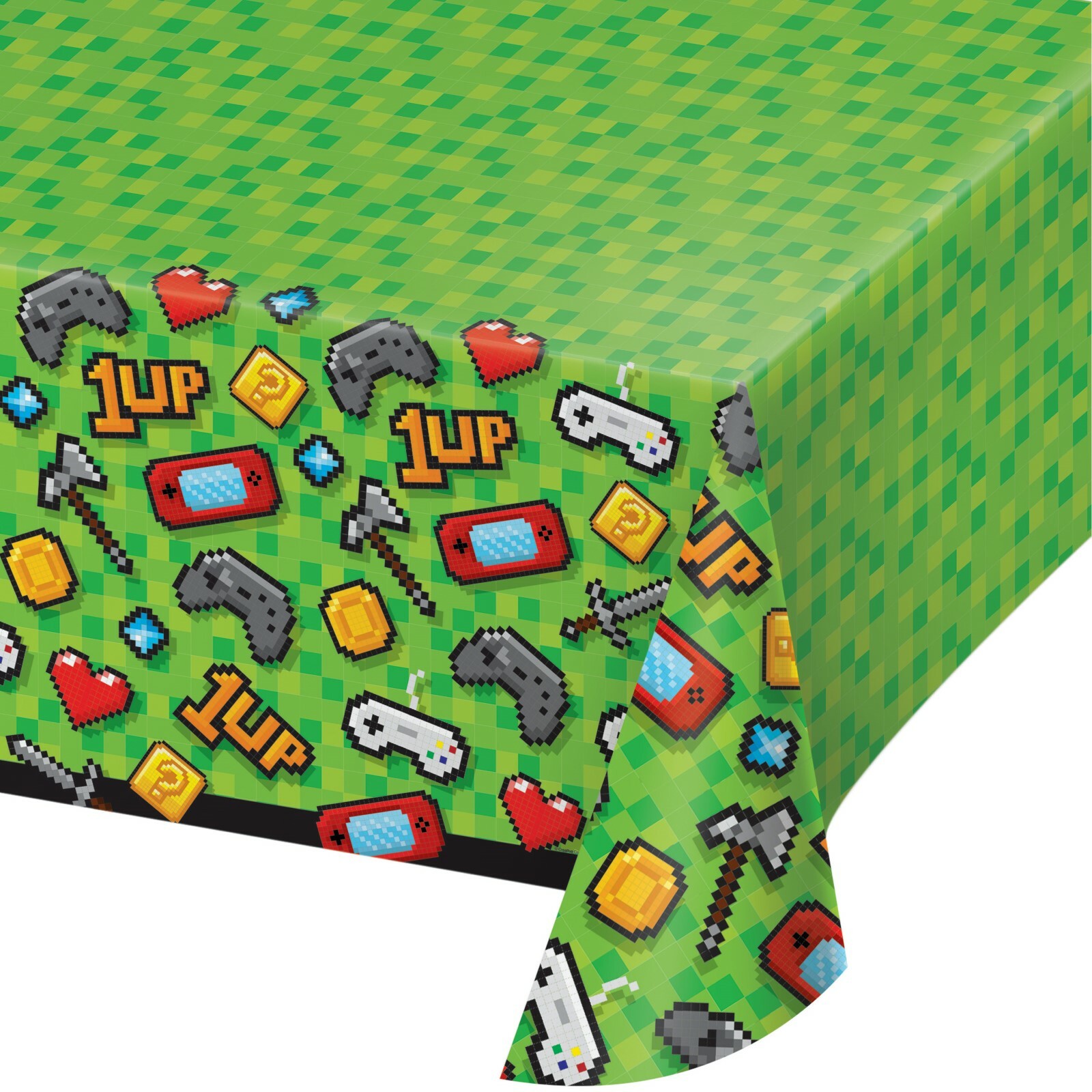 Gaming Party Plastic Tablecloth