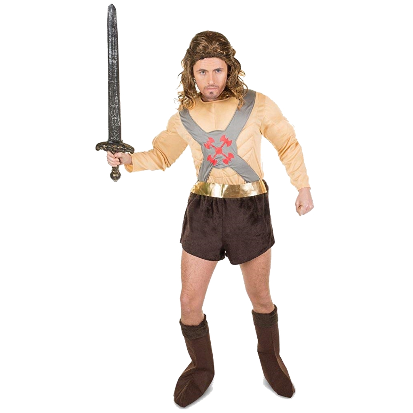Muscular Barbarian Mens Costume Medium