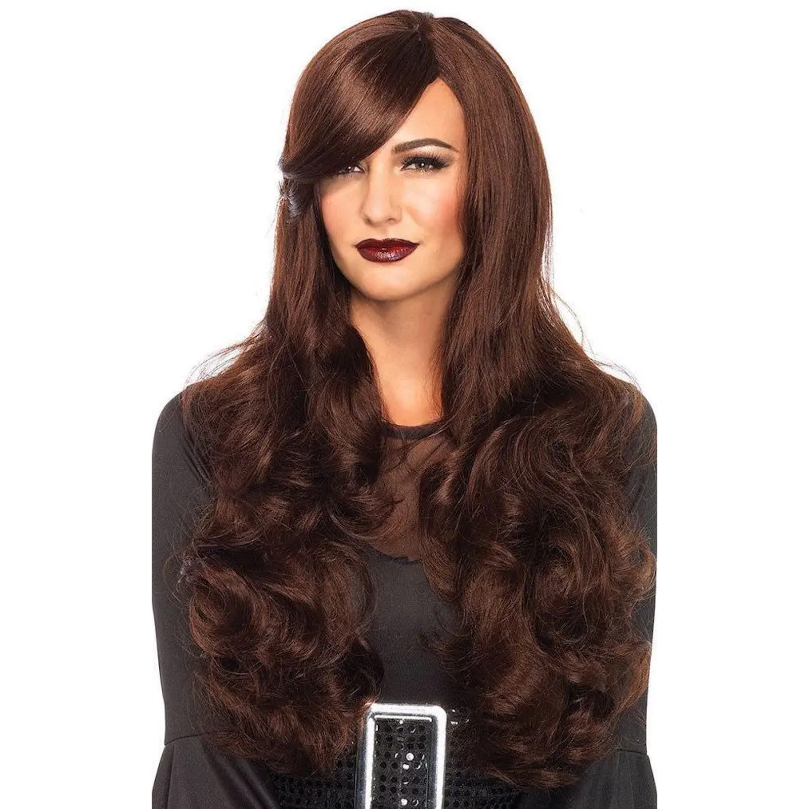 Long Wavy Brown Wig