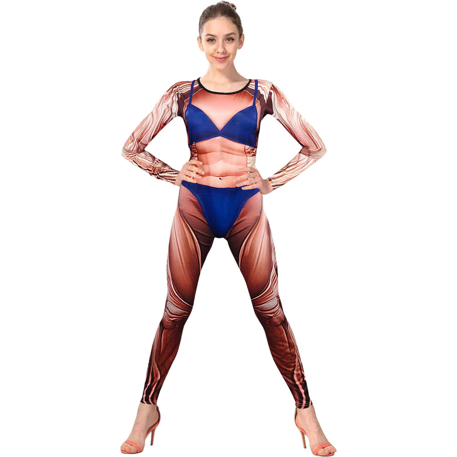 Women's Body Builder Costume One Size 