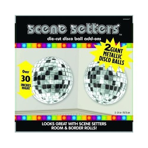 Disco Ball Scene Setter Wall Decorations