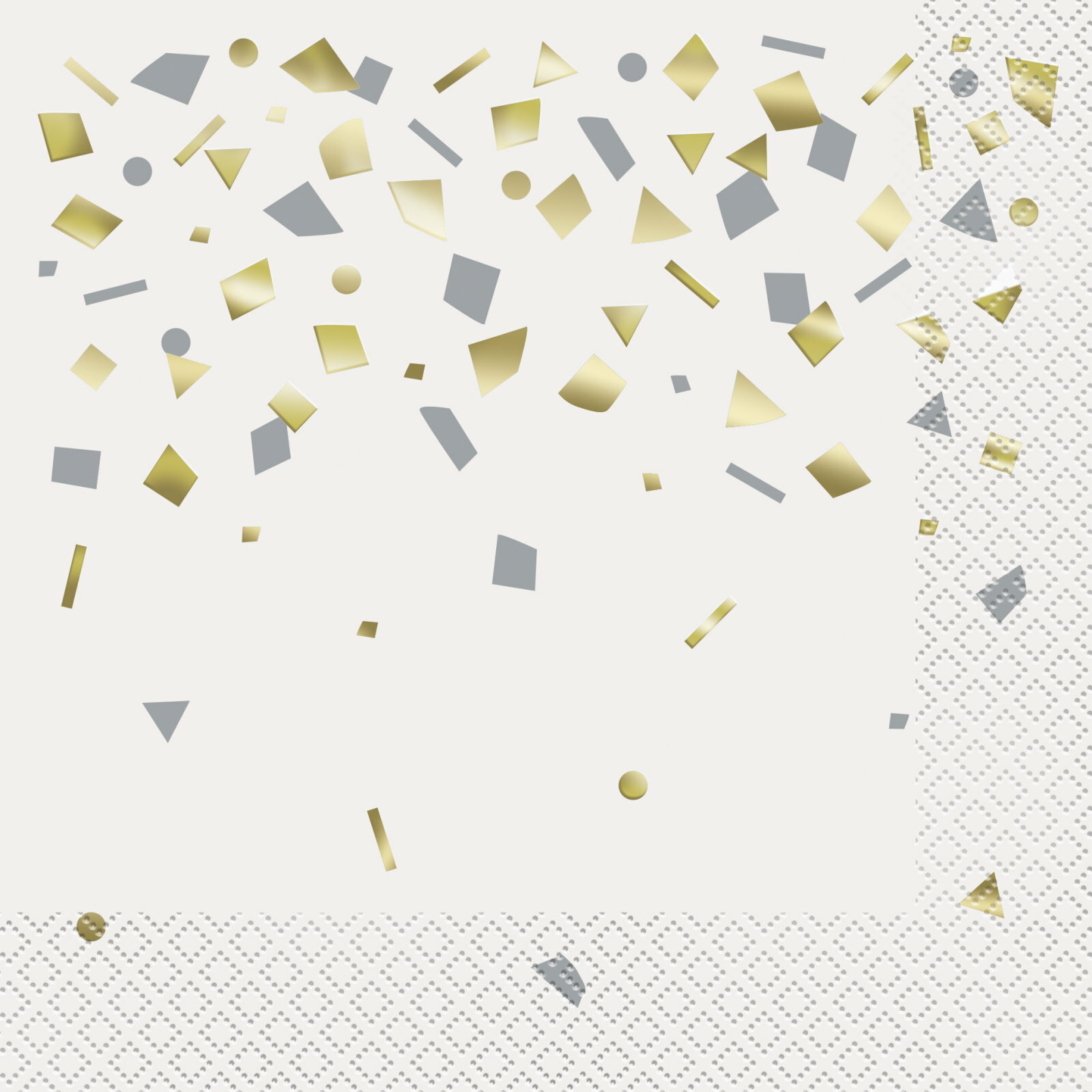 Gold Confetti Celebrate Large Napkins / Serviettes (Pack of 20)