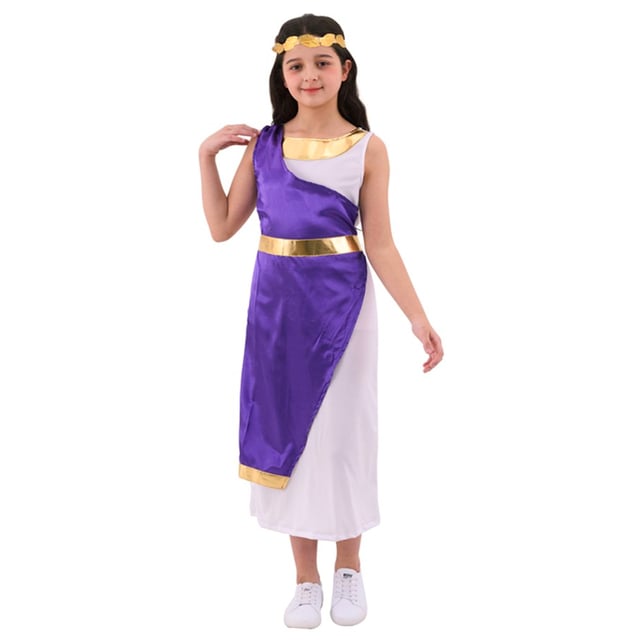 strapless open back dress Deluxe Roman Empire Queen Toga Costume Large  Red Fox Party Supplies