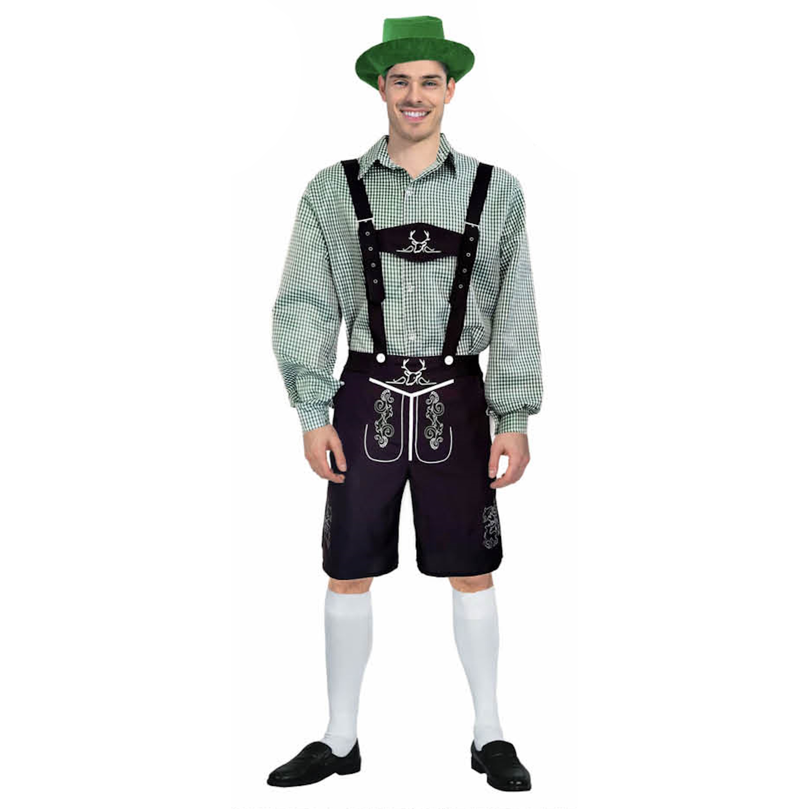 Green Checkered Beer Man Costume 