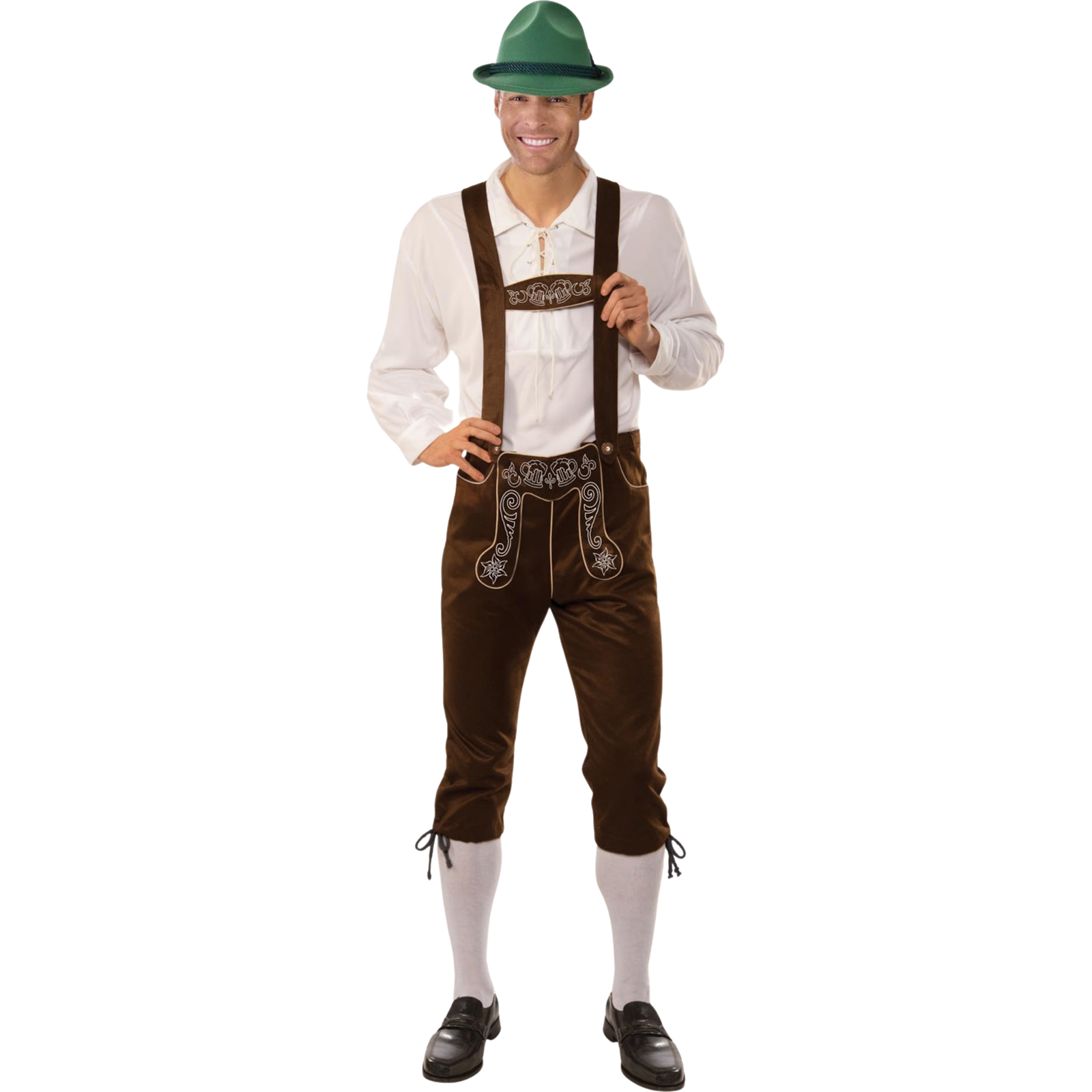 Brown Lederhosen Men's Costume