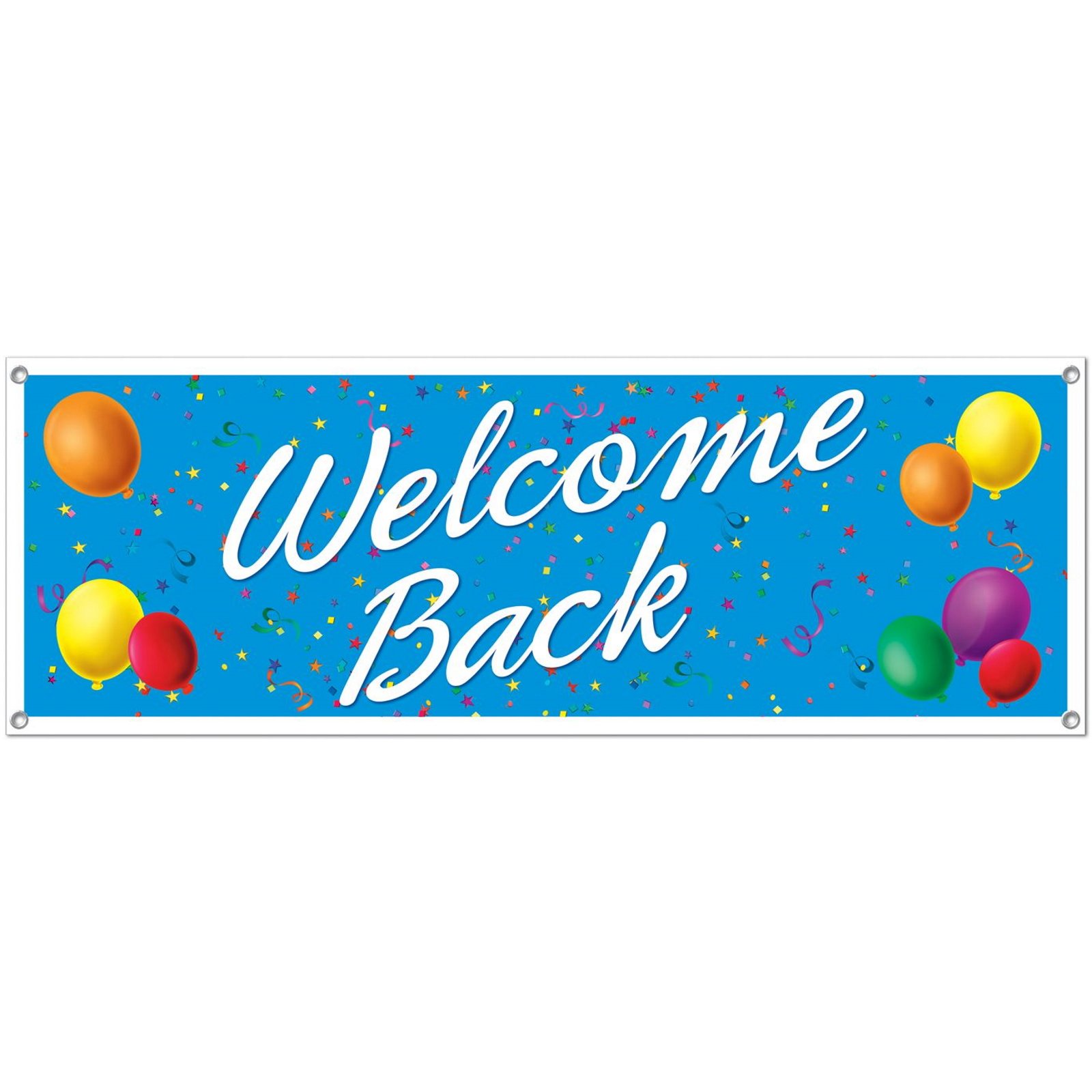 Welcome Back Plastic Banner 1.52m