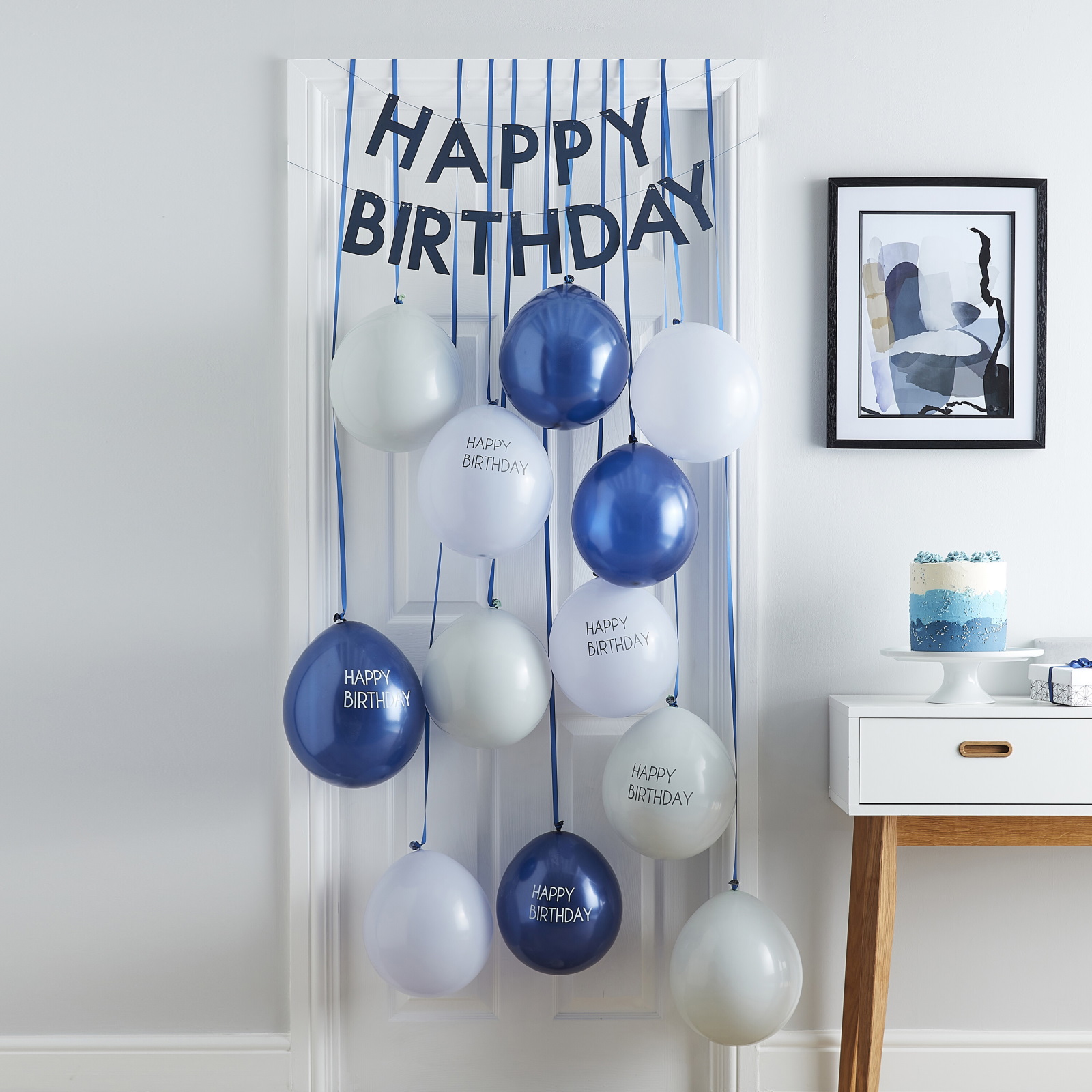 Ginger Ray Blue Birthday Surprise Balloon Door Kit 