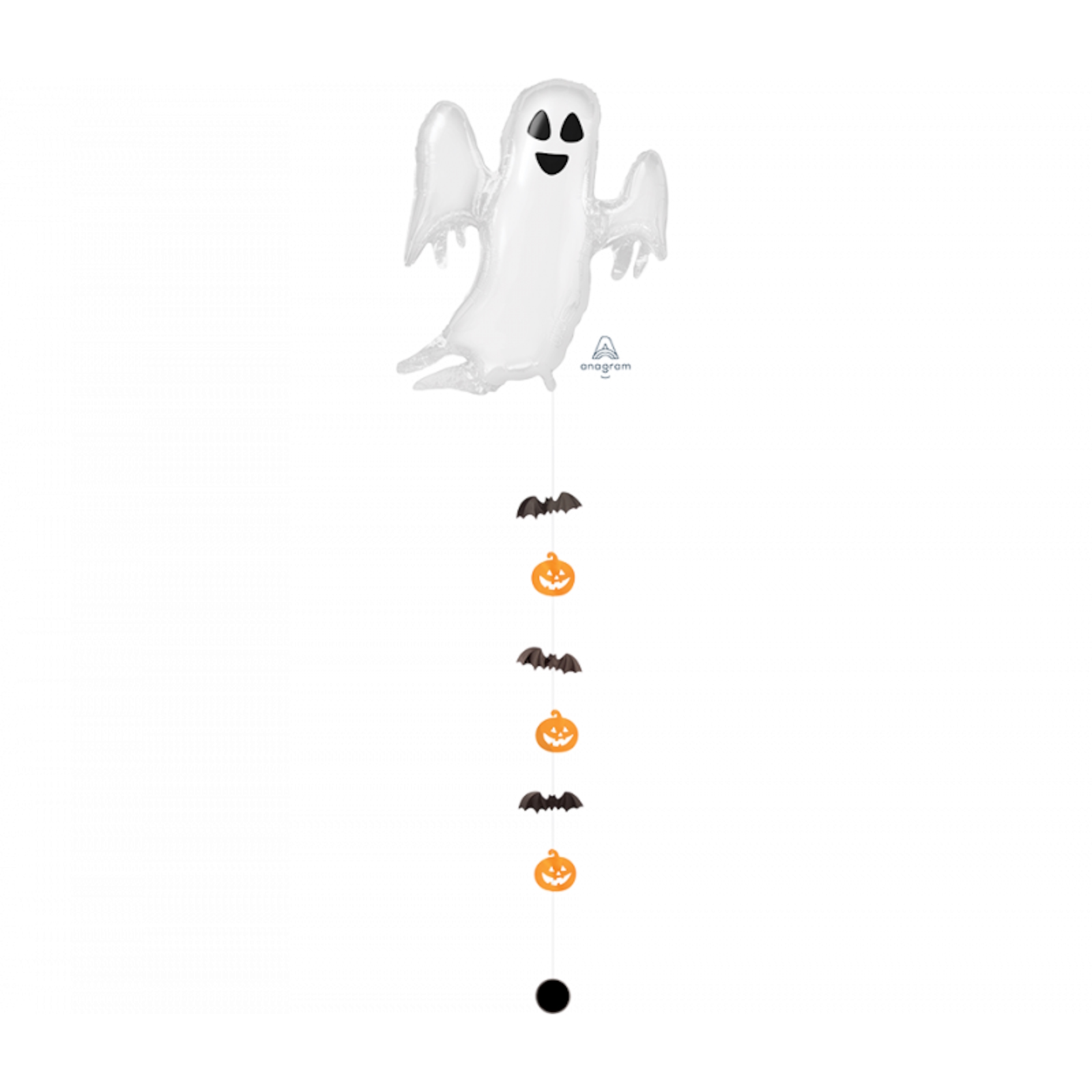 Spooky Ghost Drop-A-Line Foil Balloon