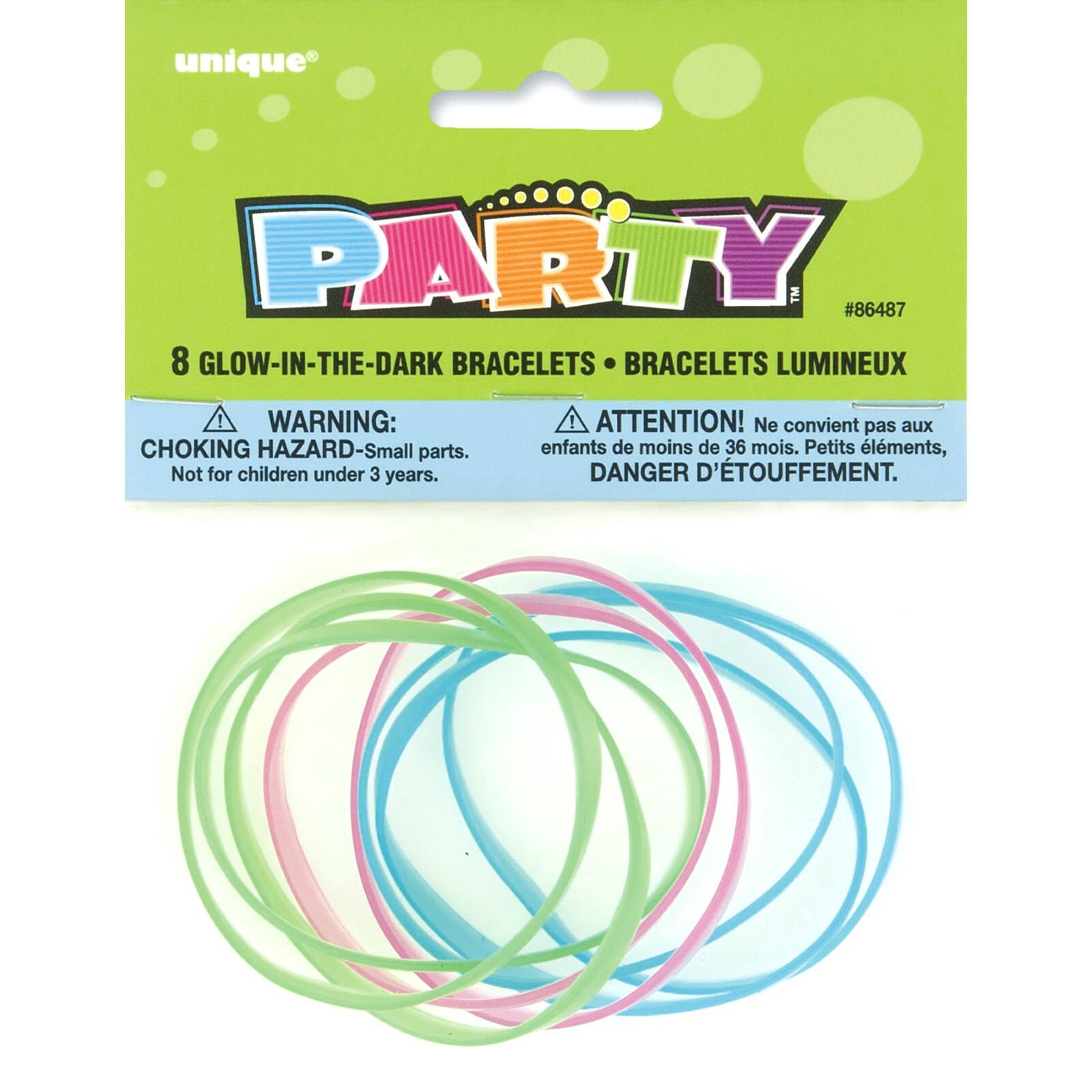 Glow In The Dark Wristbands (Pack of 8)