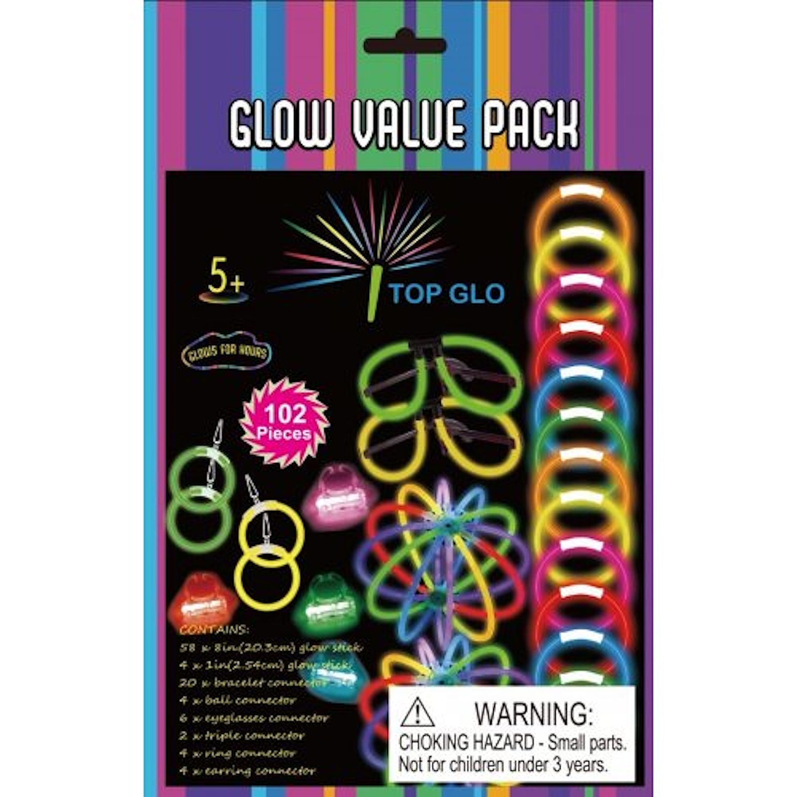 Glow Mega Party Pack (102 Pieces)