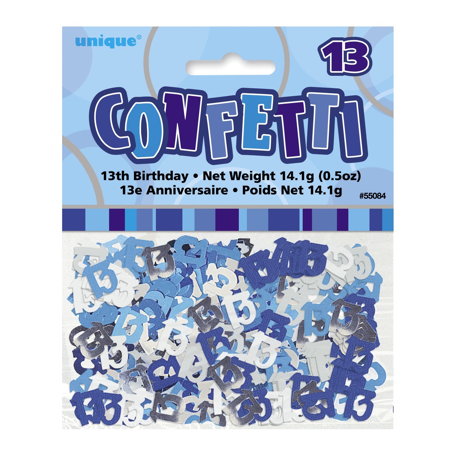 Glitz Blue 13th Birthday Confetti/Table Scatters