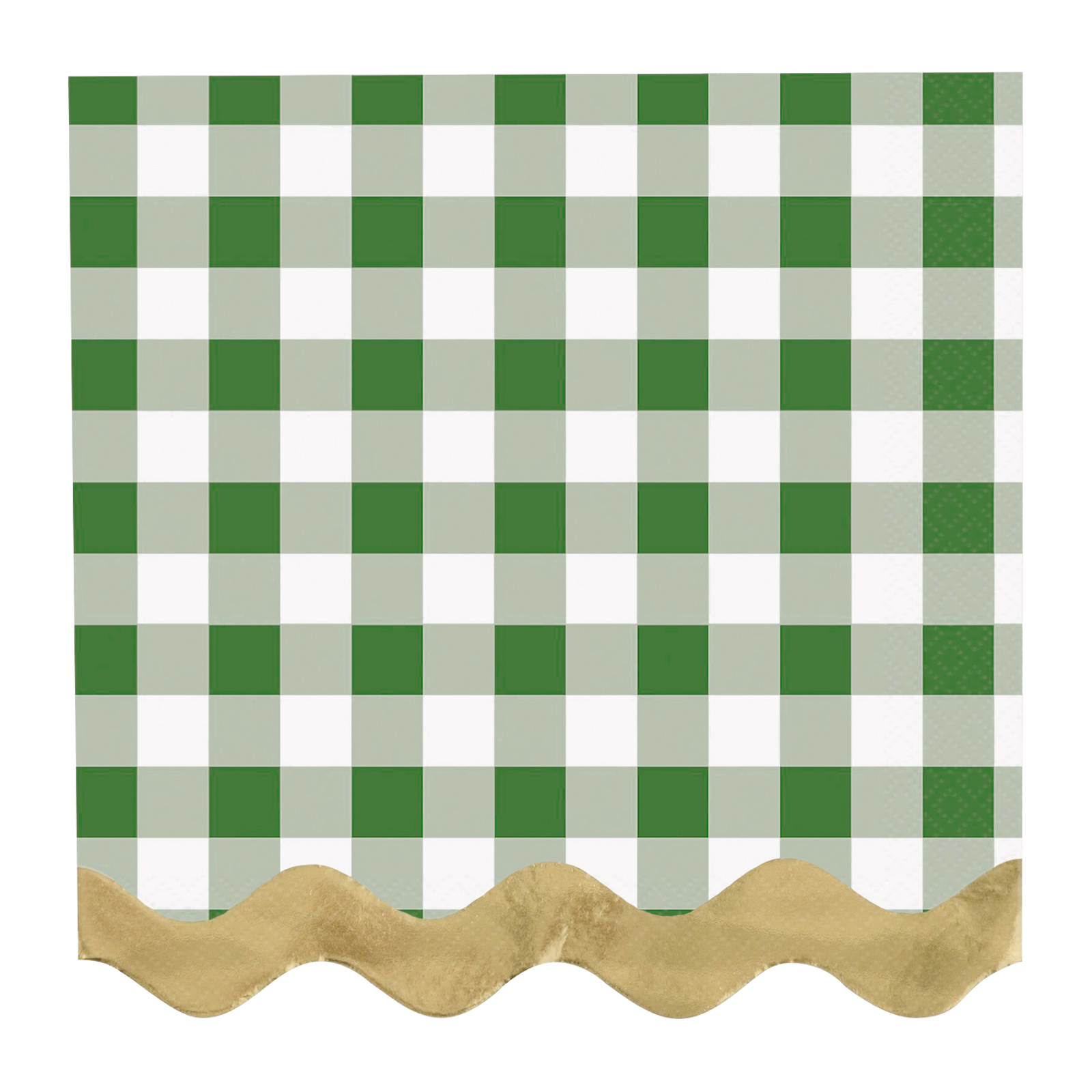 Garden Party Gingham Small Paper Napkins / Serviettes (Pack of 16)
