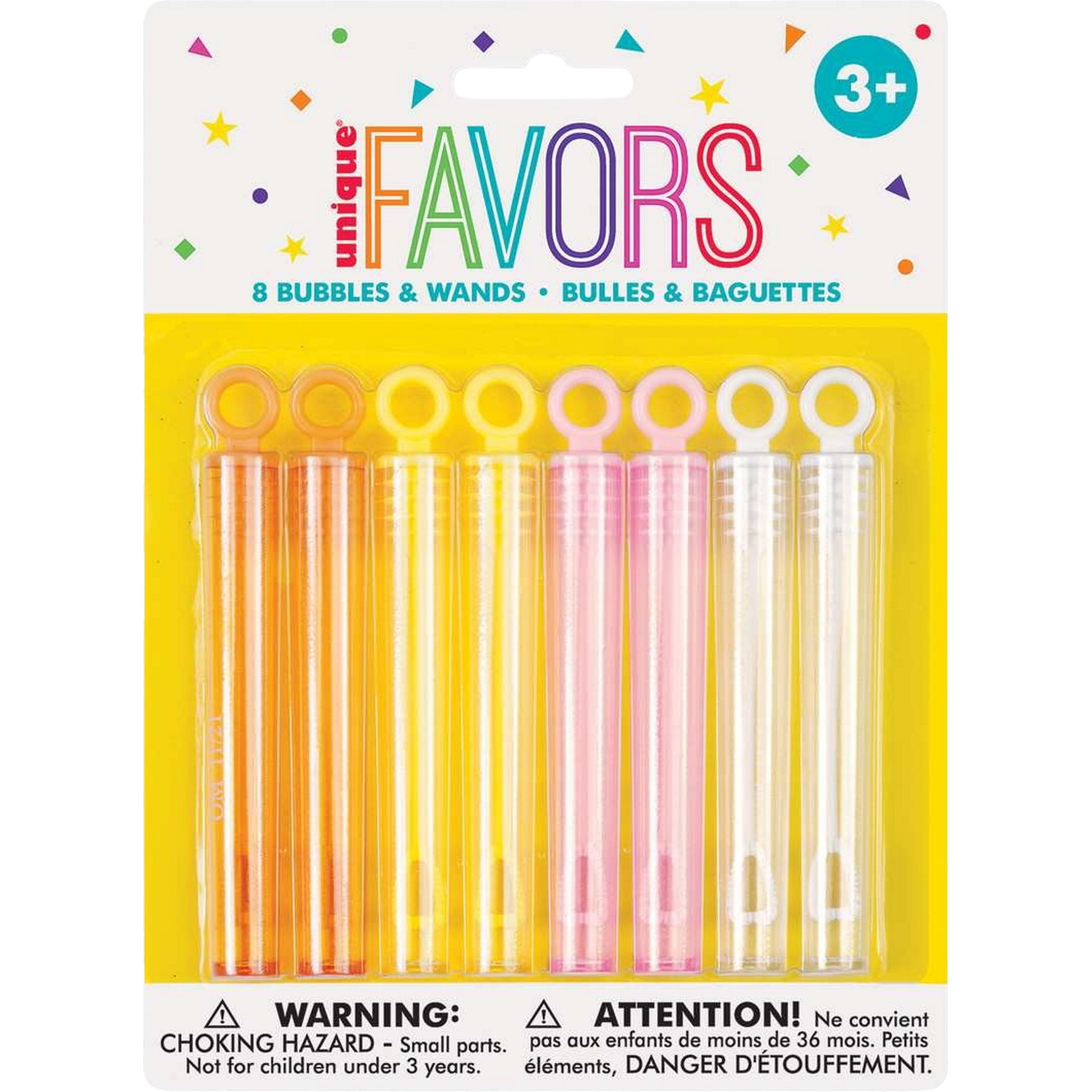 Mini Pastel Bubble Wands (Pack of 8) 