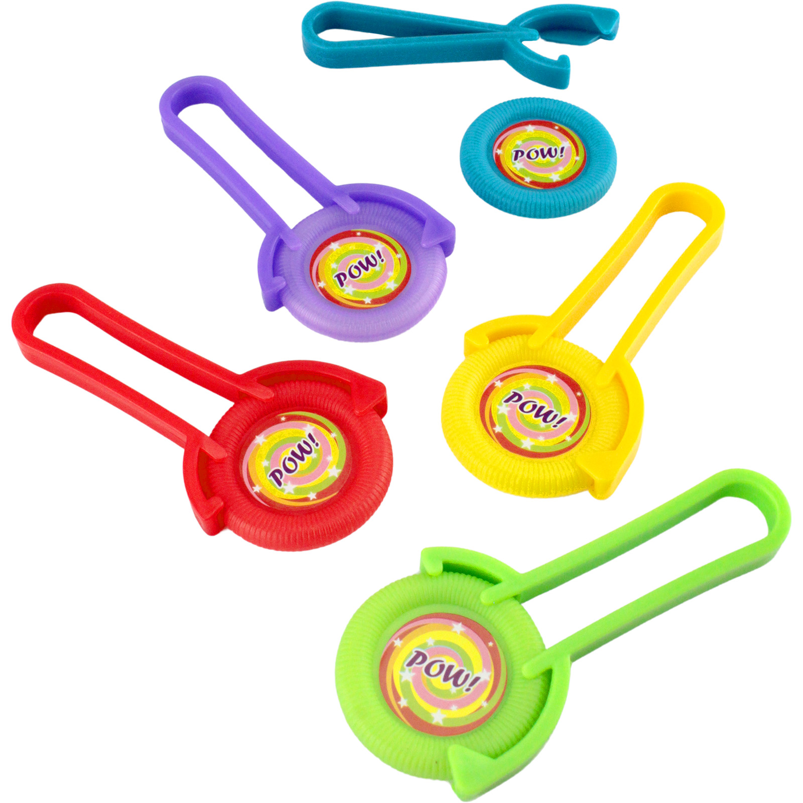 Assorted Plastic Disc Shooters (Pack of 6) 