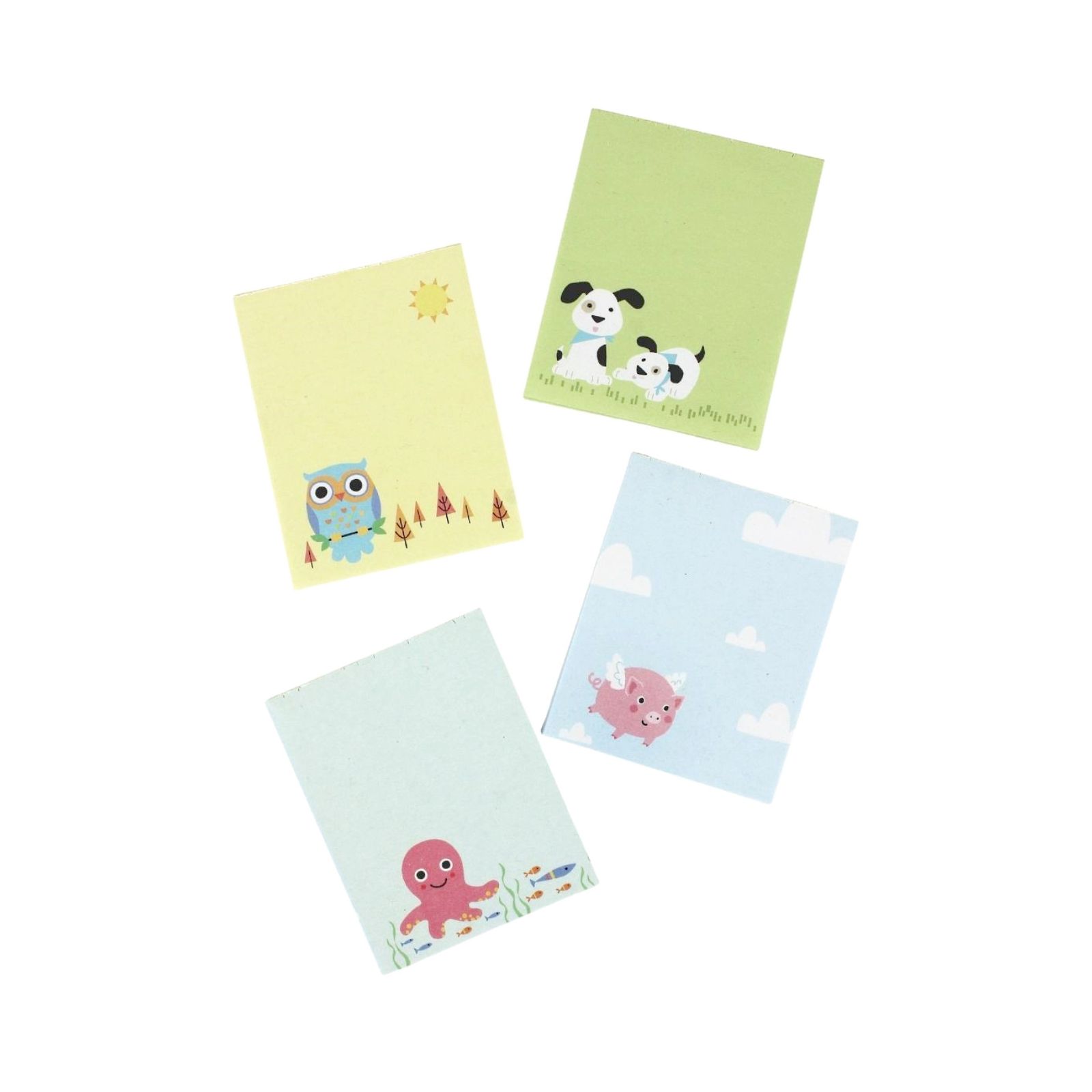 Mini Pastel Friendly Animal Notepads (Pack of 8)