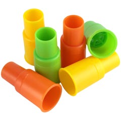 Assorted Plastic Siren Whistles (Pack of 6)