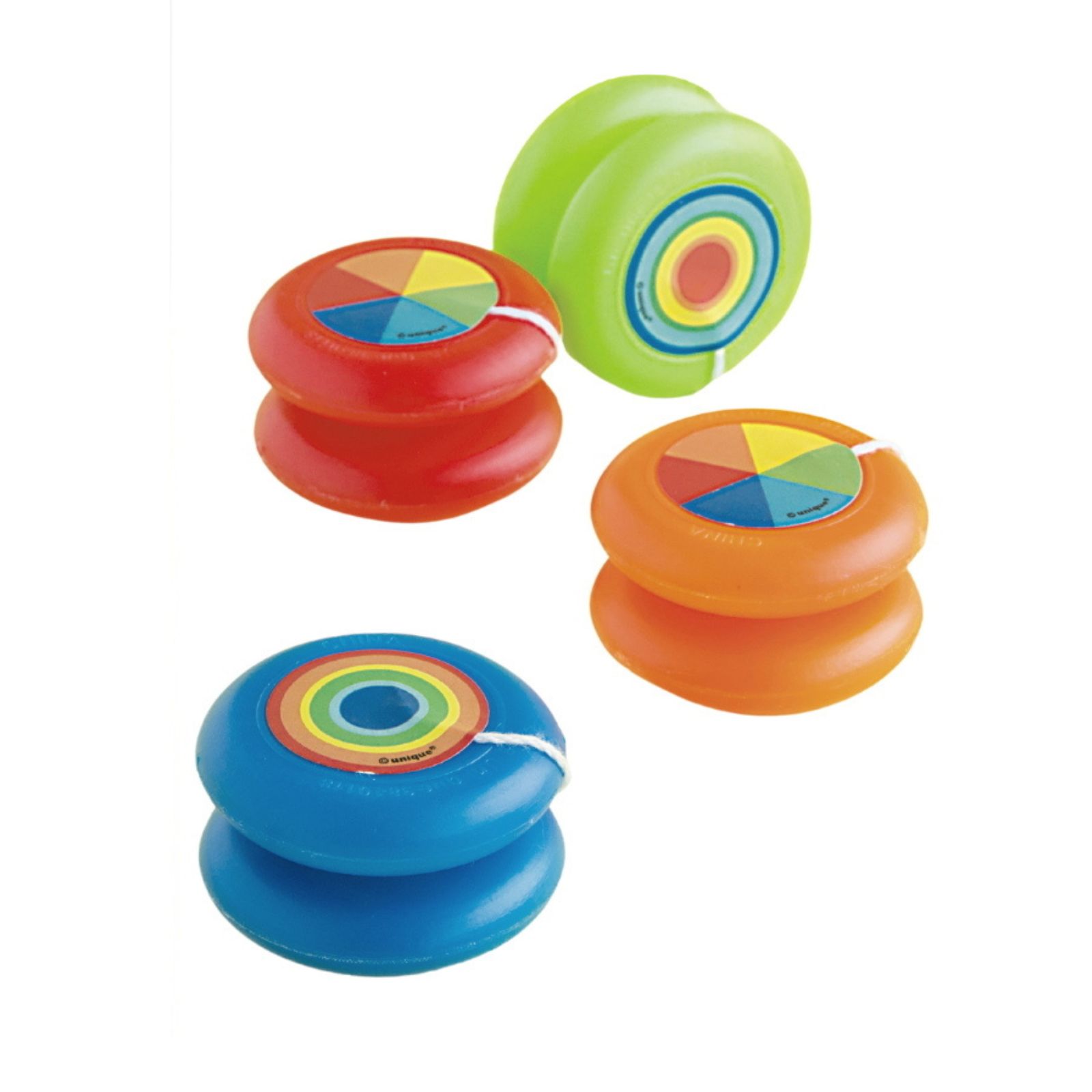 Coloured Yo-Yos (Pack of 4)