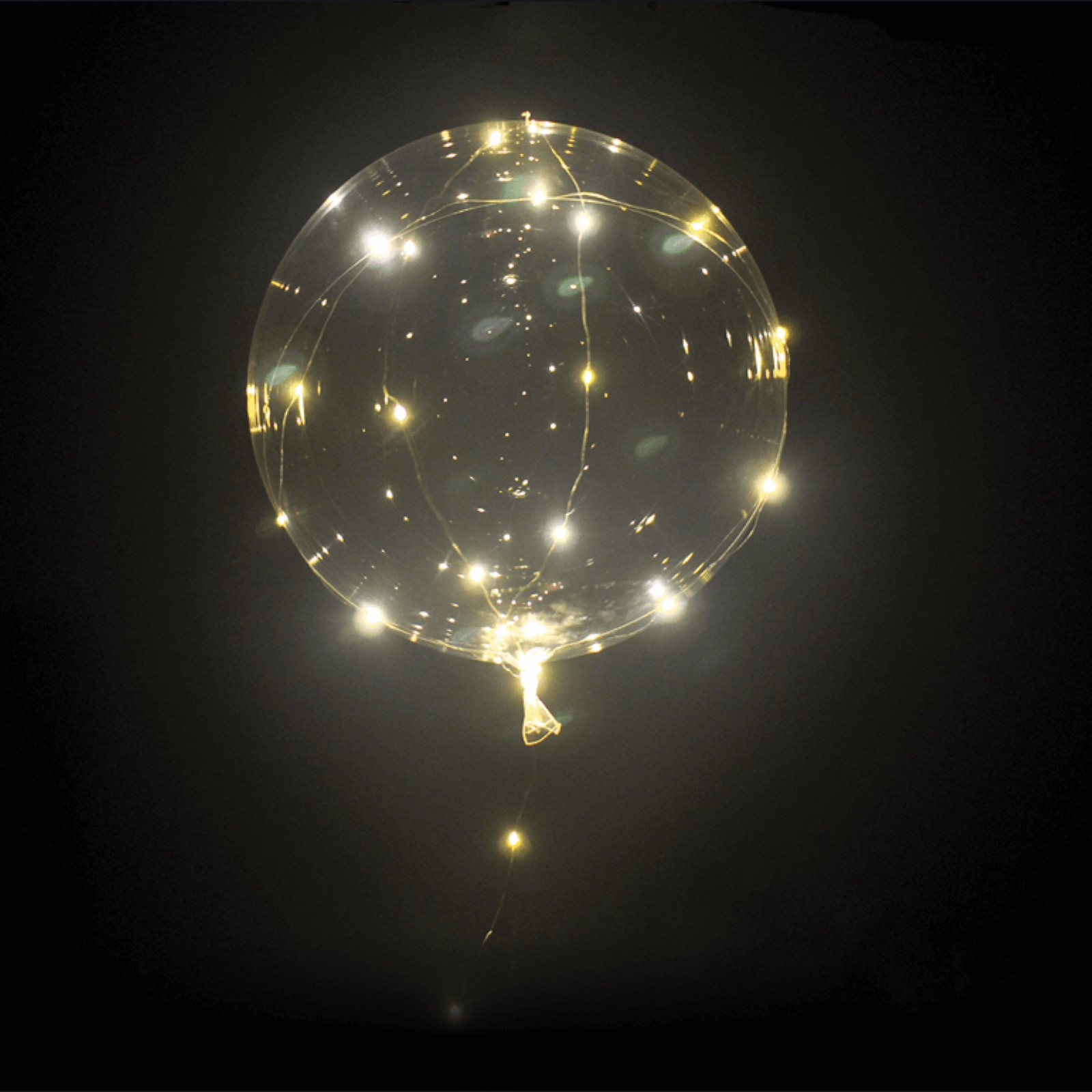 LED Warm White Helium Bubble Balloon