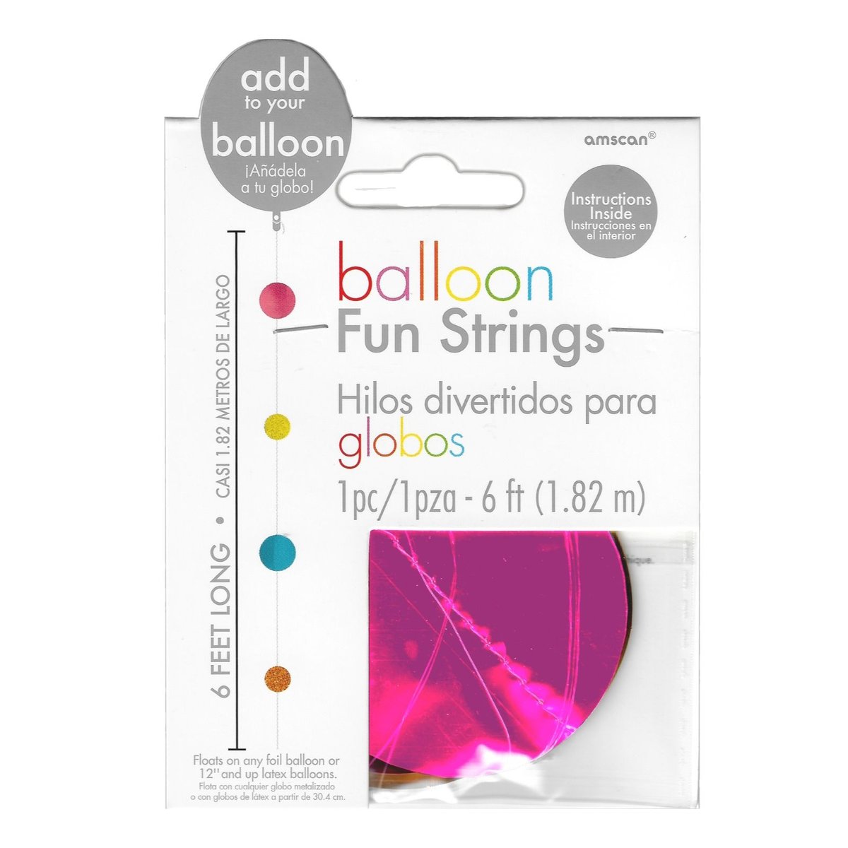 Bright Circles Balloon Fun String | Discount Party Supplies - Discount ...
