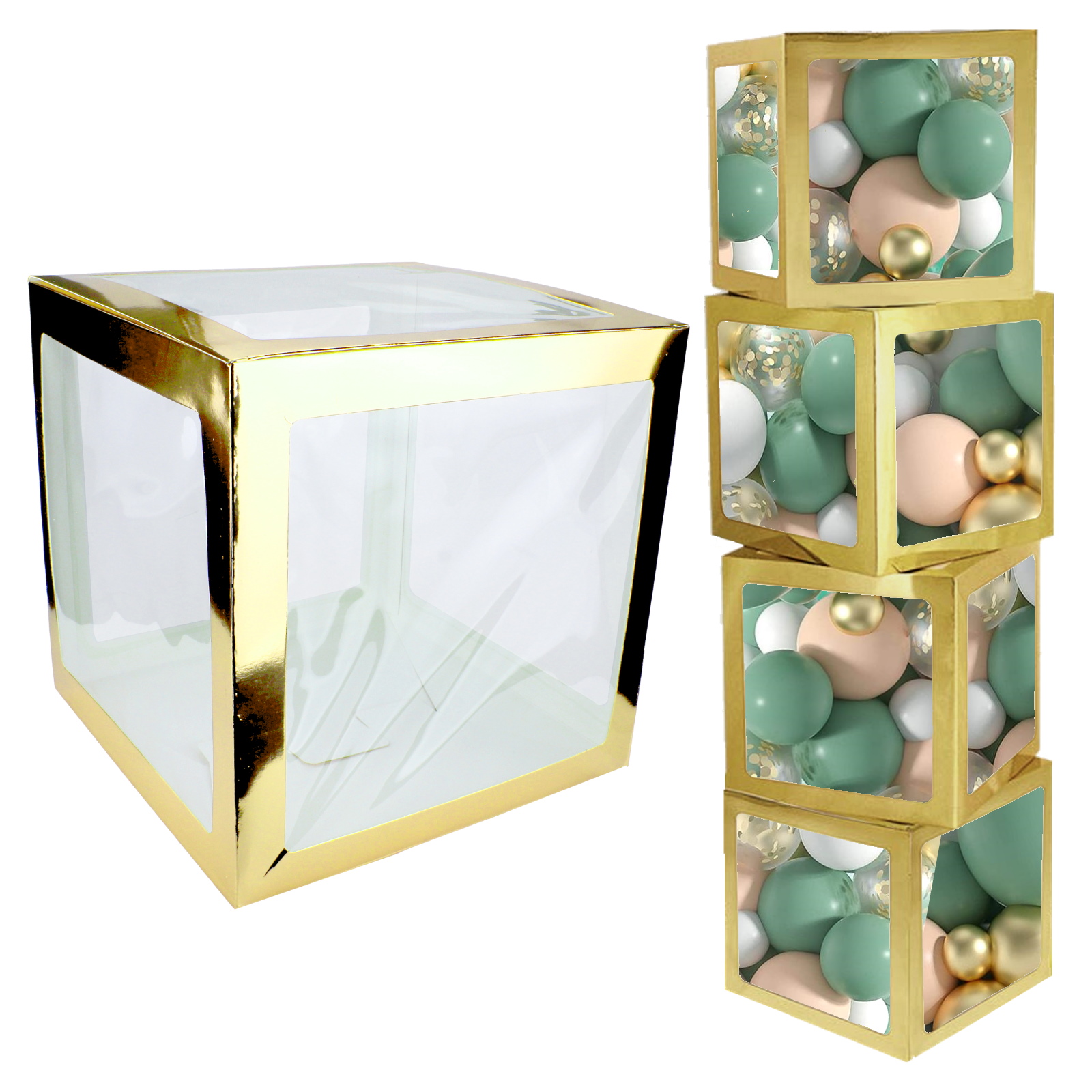 Gold Balloon Box (30cm)