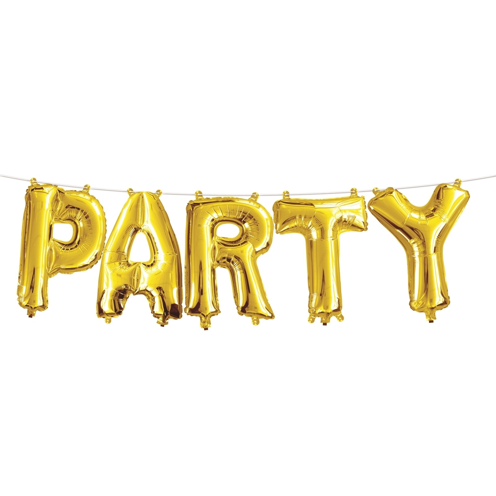 Gold Party Foil Letter Balloon Banner