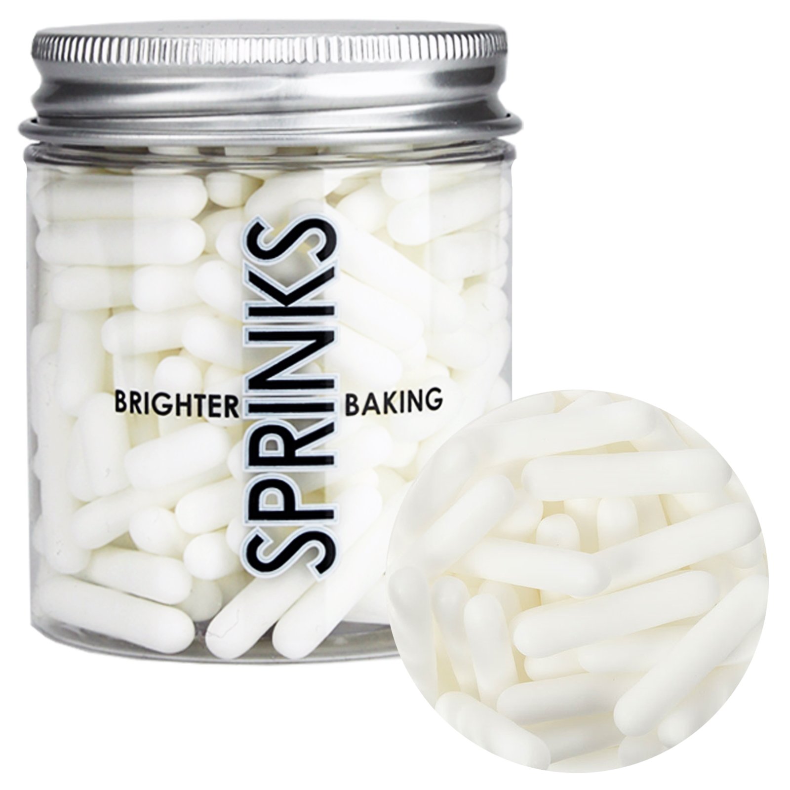 Sprinks Matte White Rods (70g)