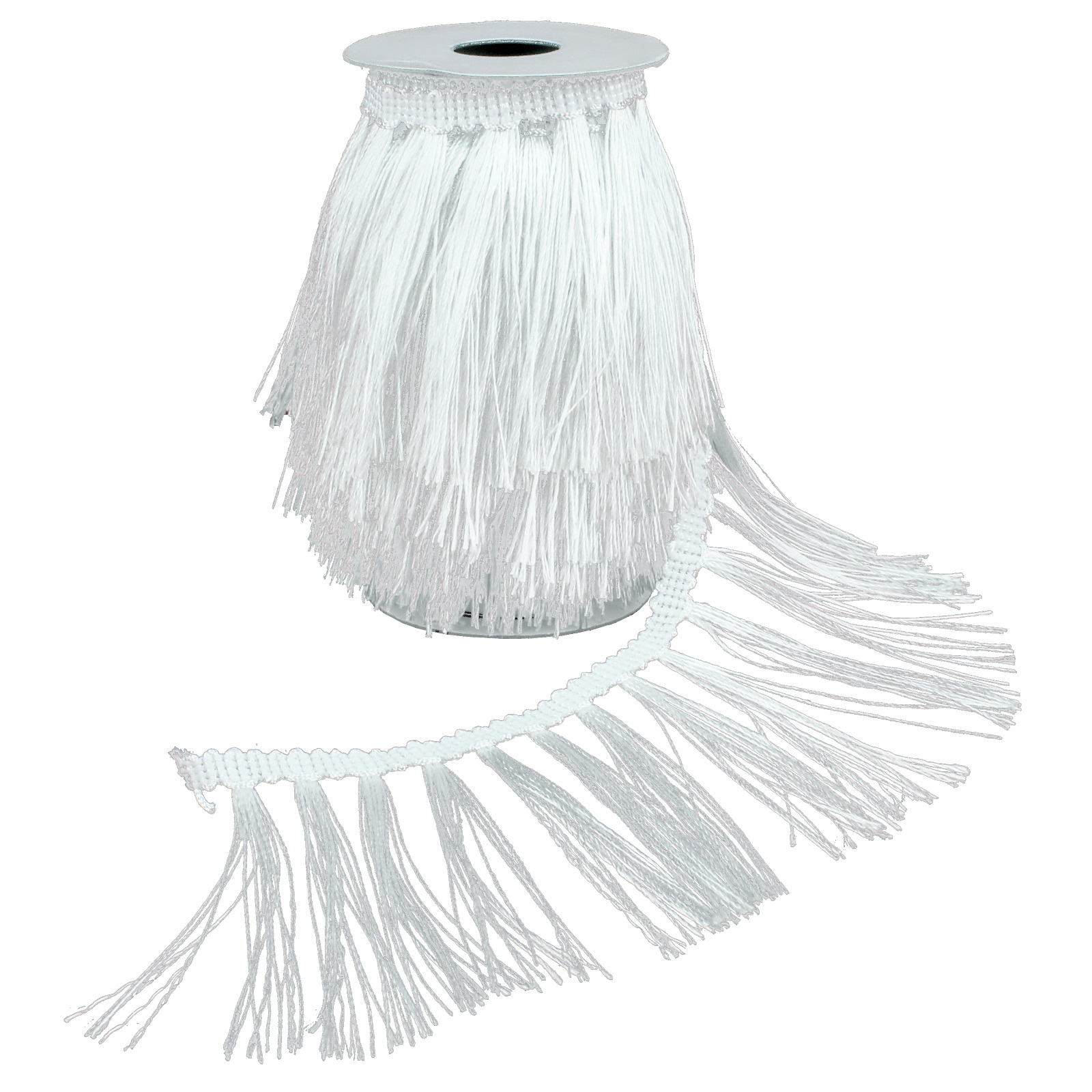 White Fringe Trim 3m