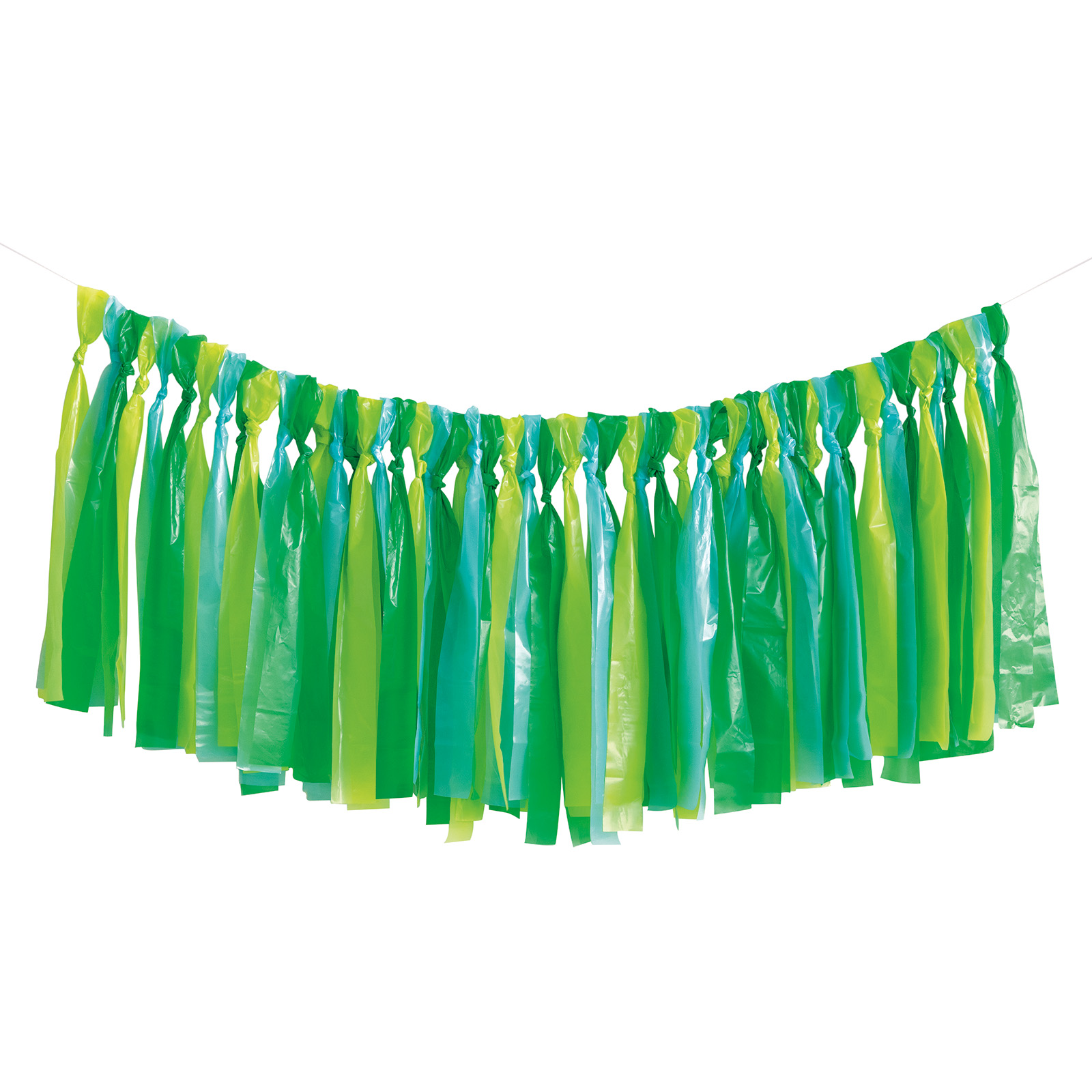 Blue and Green Fringe Backdrop Decoration