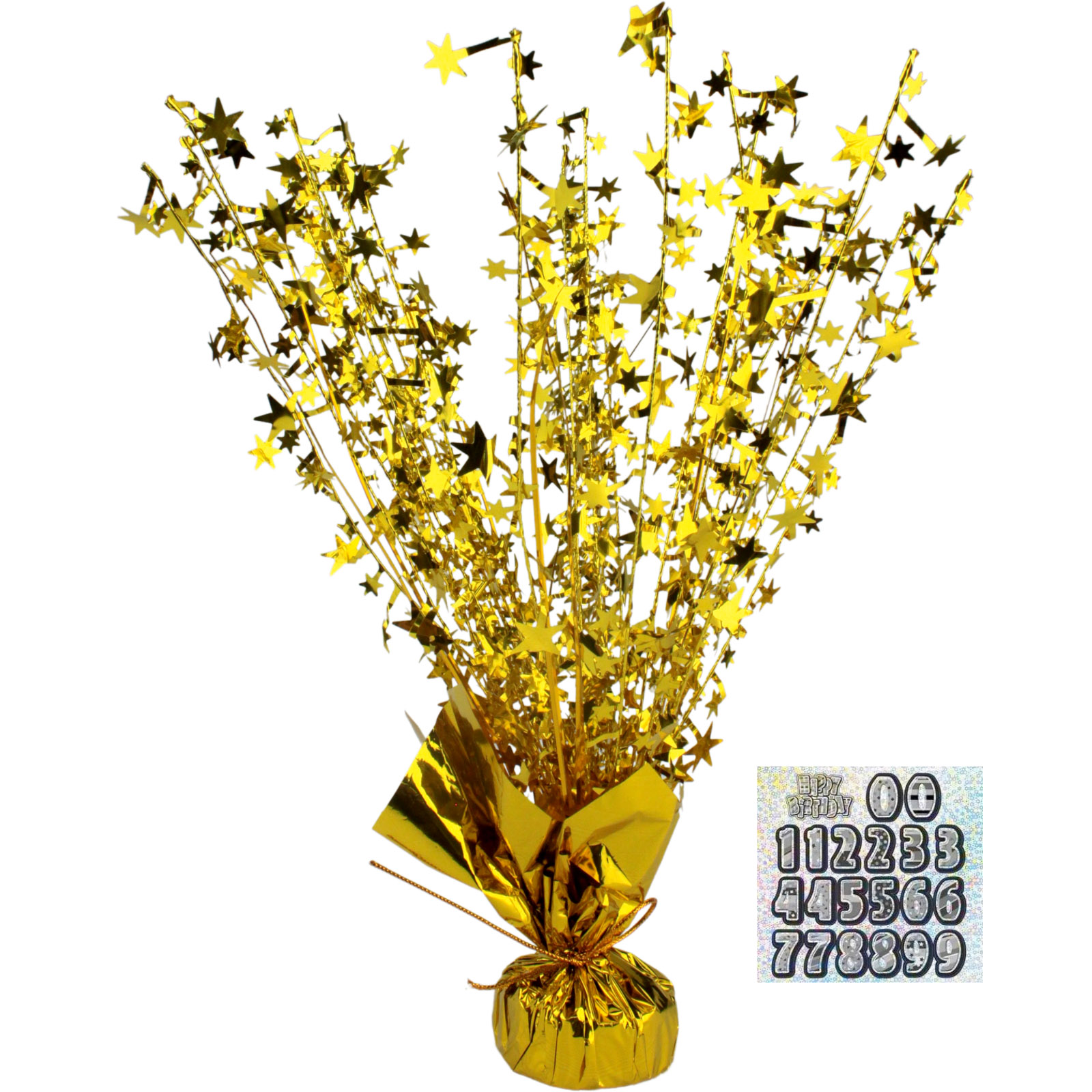 Gold Glitz Foil Spray Centrepiece