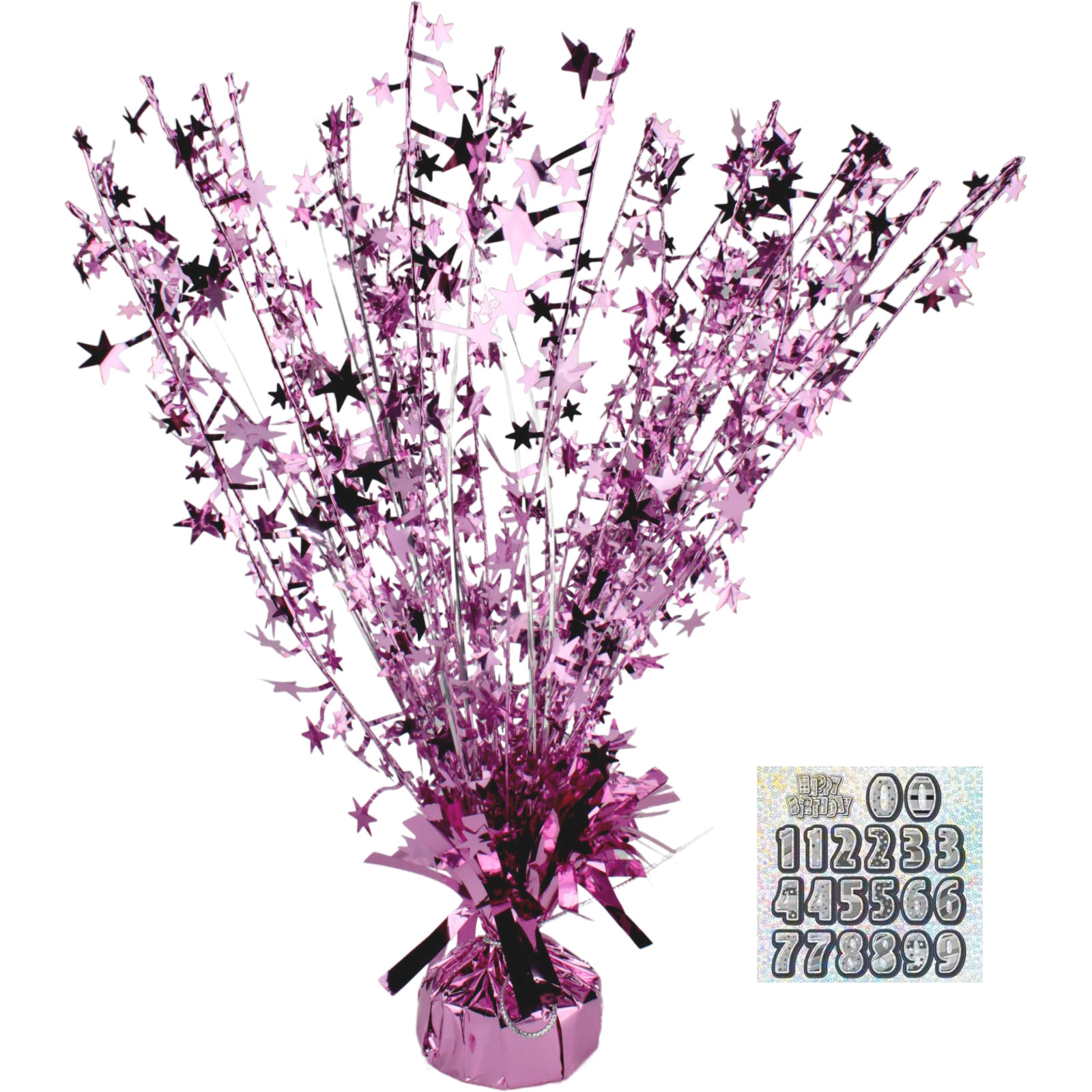 Light Pink Glitz Foil Spray Centrepiece 