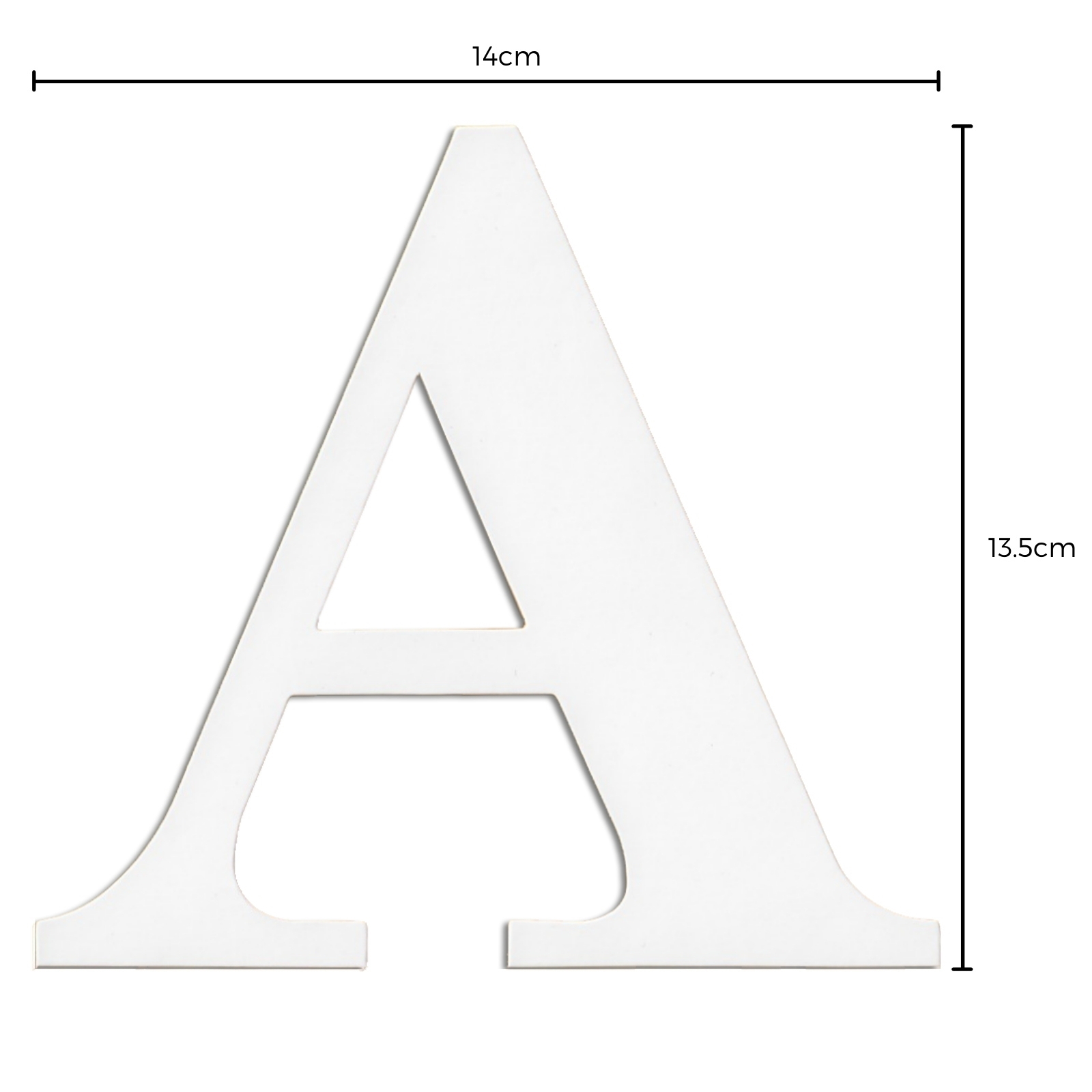 White Cardboard Letter A (Pack of 2) Discount Party Supplies